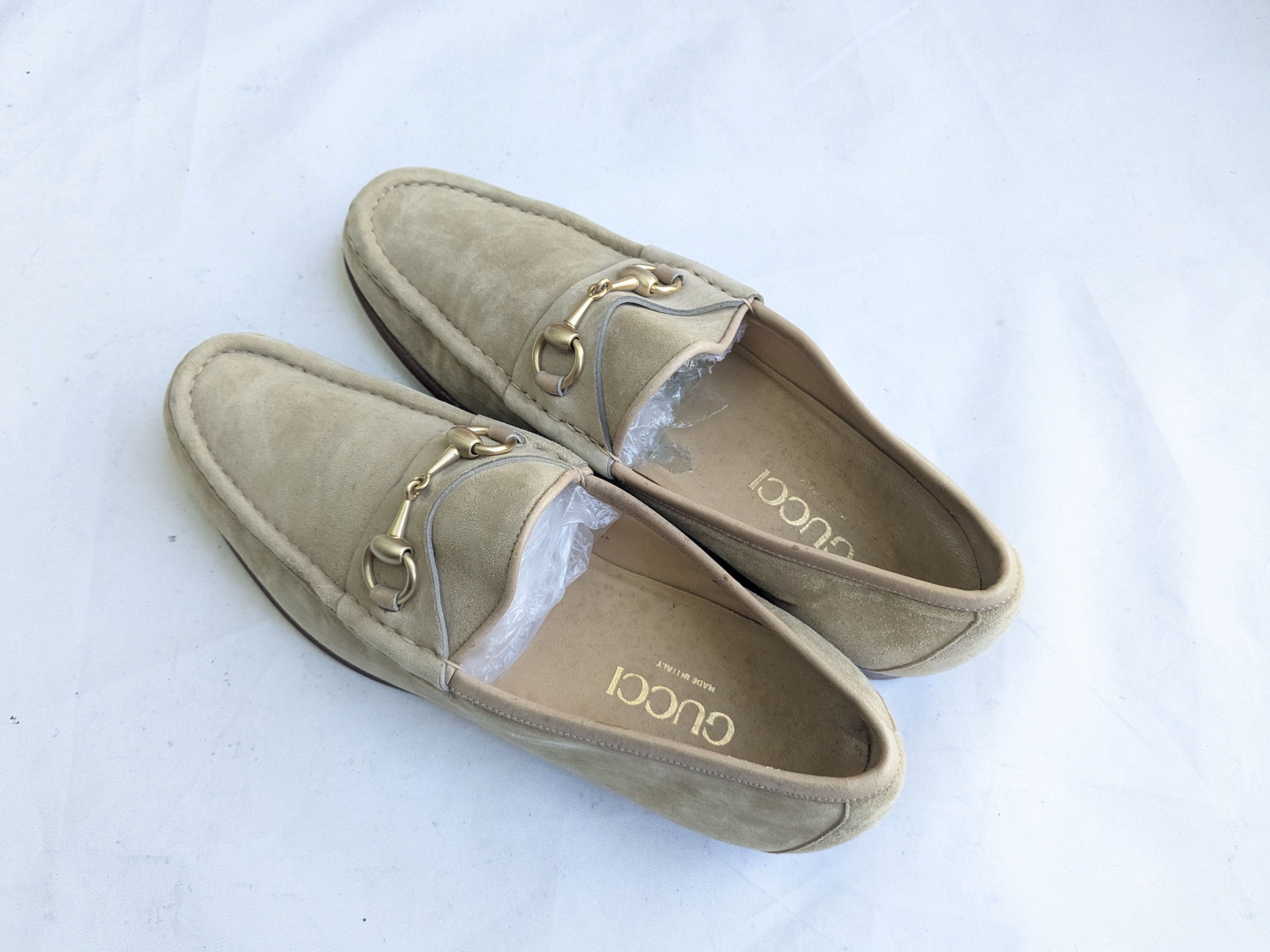 Gucci Gucci Horsebit Loafers 9.5 Beige Suede Leather Size US 9.5 / EU 42-43 - 12 Thumbnail