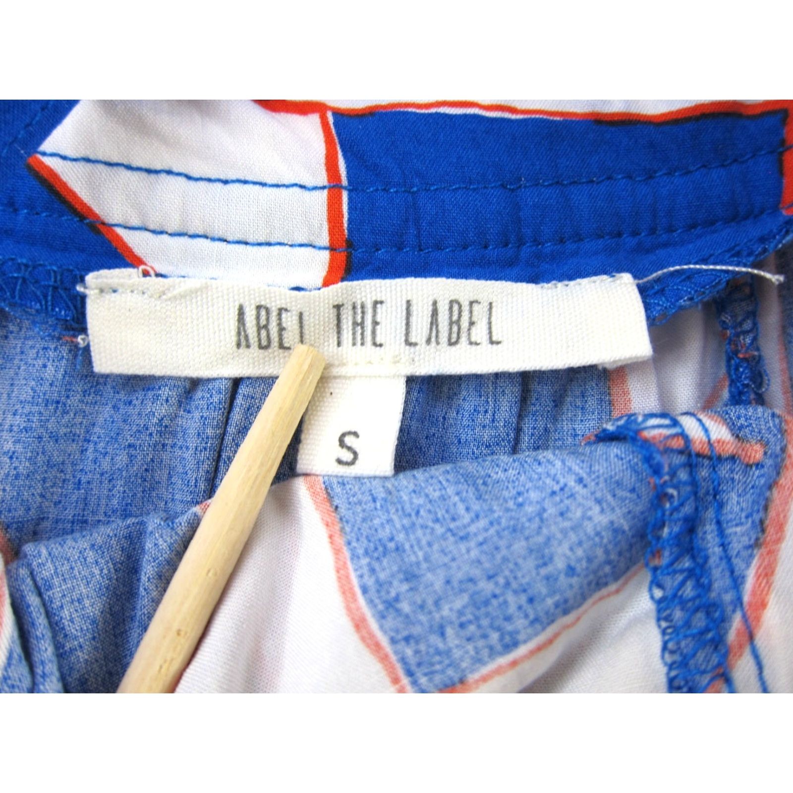 Vintage ABEL THE LABEL Blue White Orange Pocket Long Maxi Tank Dress S Size S / US 4 / IT 40 - 3 Thumbnail