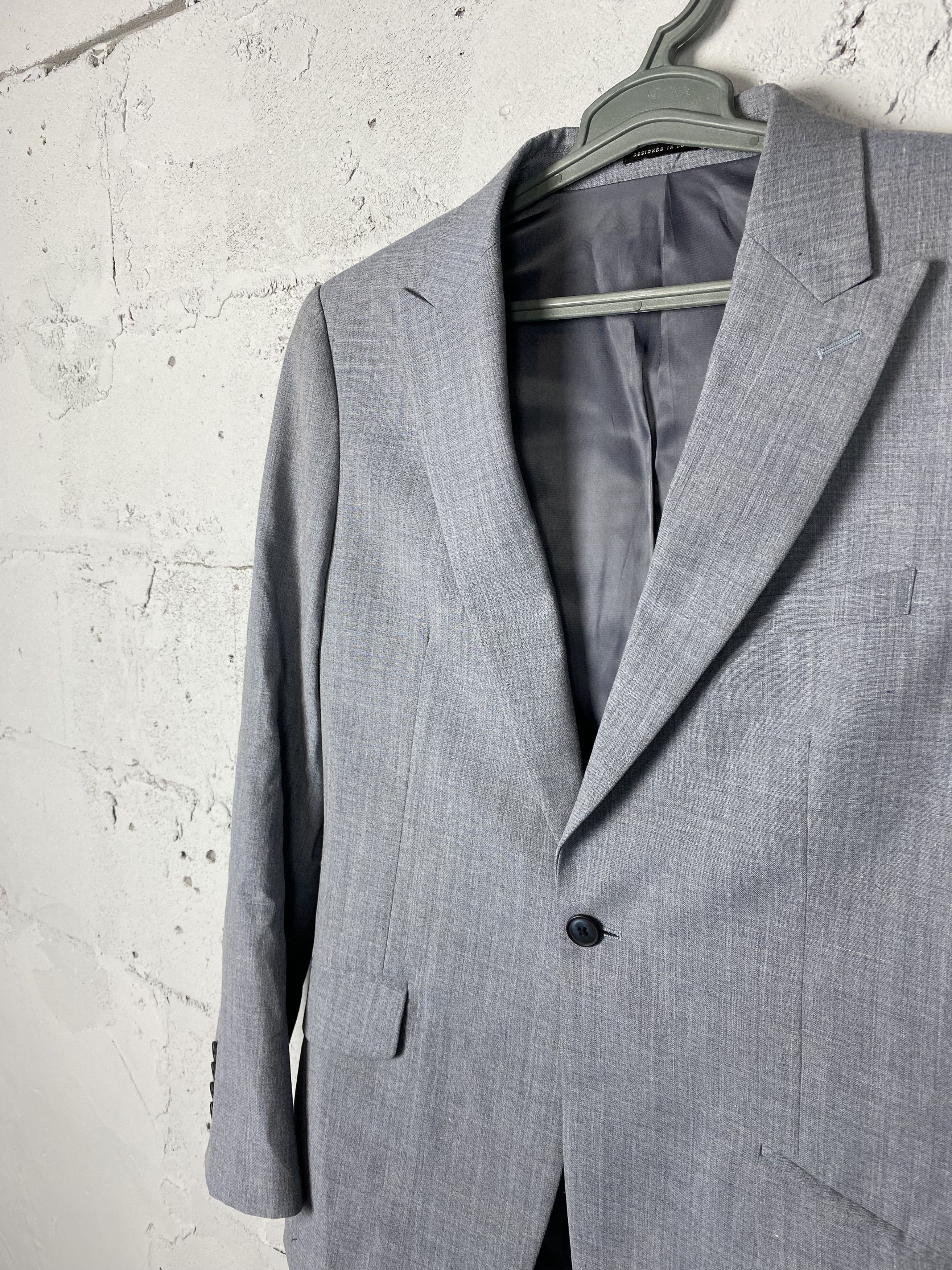 Reiss Reiss Wool Light Blue Suit (Untailored!) Size 34R - 4 Thumbnail