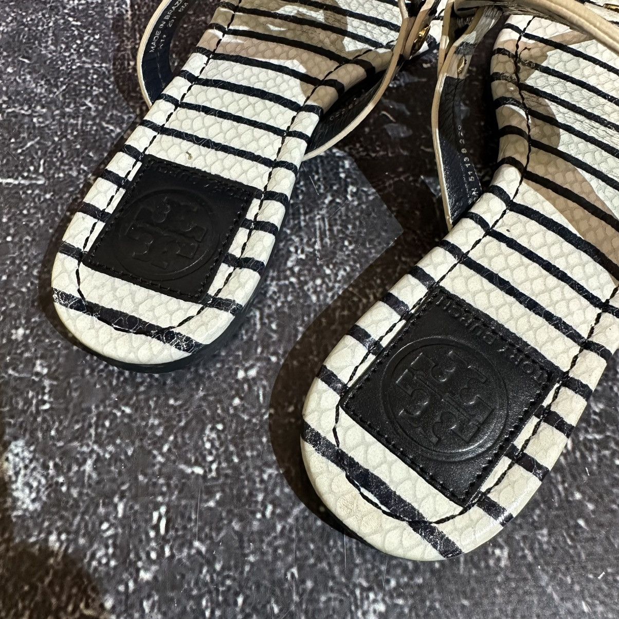 Tory Burch TORY BURCH MILLER Leather Sandal Stripe Size 6 Size US 6 / IT 36 - 7 Thumbnail