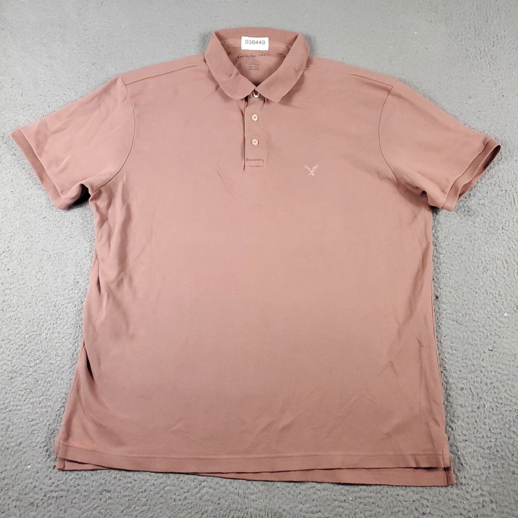 American Eagle Outfitters VINTAGE American Eagle Polo Shirt Mens Large Beige Short Sleeve Adult Size US L / EU 52-54 / 3 - 3 Thumbnail