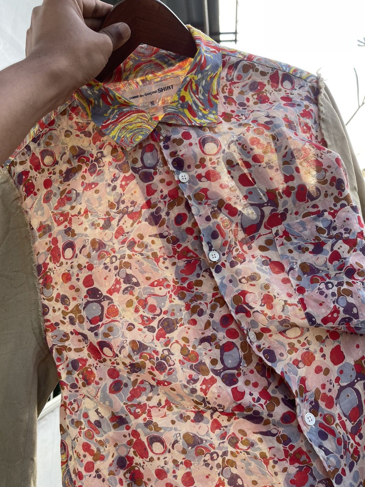 Comme des Garcons SHIRT 🔥 S/S 2015 COMME des GARCONS "FUCKING YOUNG" HYBRID SHIRT Size US M / EU 48-50 / 2 - 20 Thumbnail