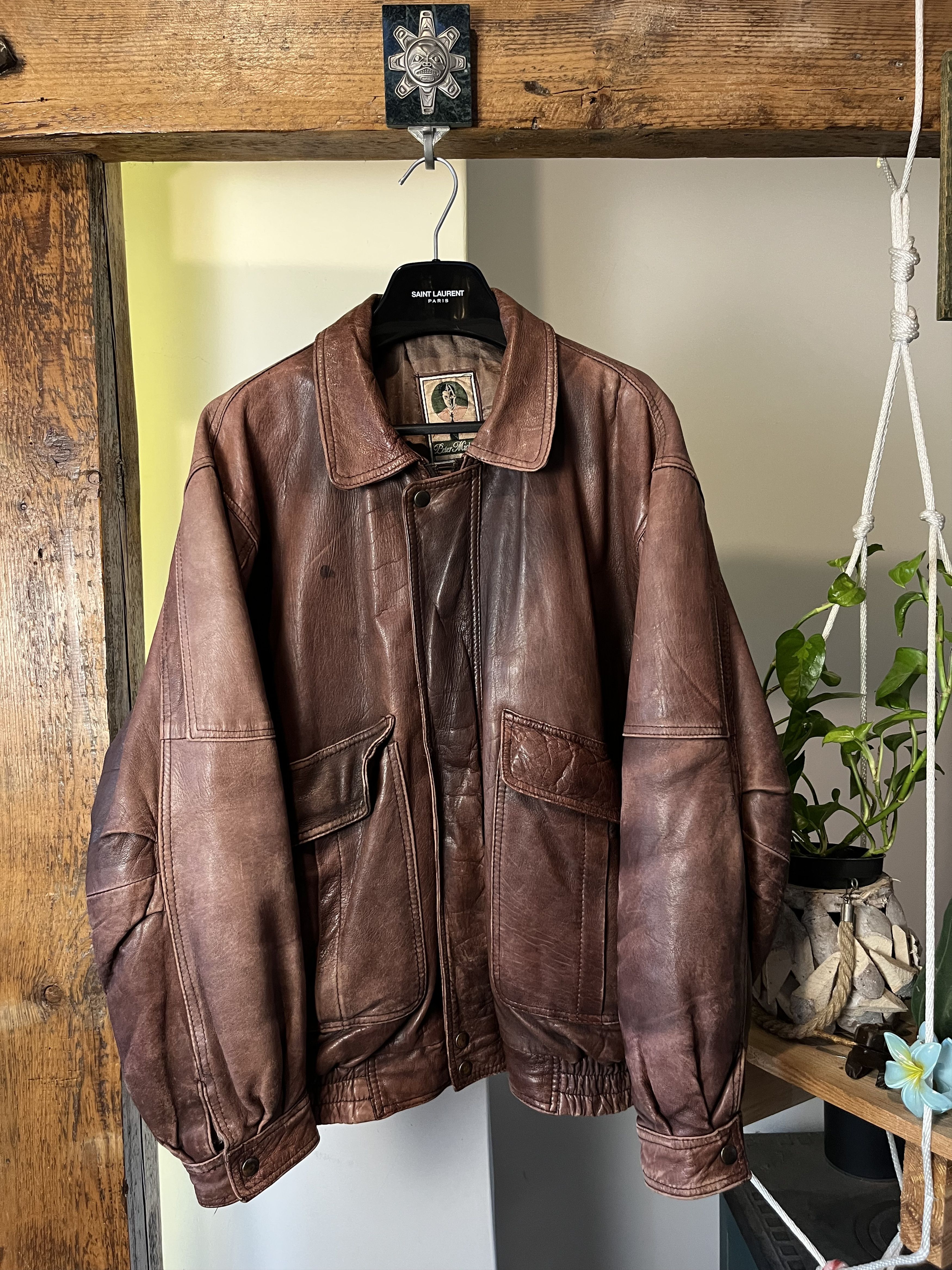Japanese Brand × Vintage Vintage 80s/90s Leather Jacket Size US L / EU 52-54 / 3 - 1 Thumbnail
