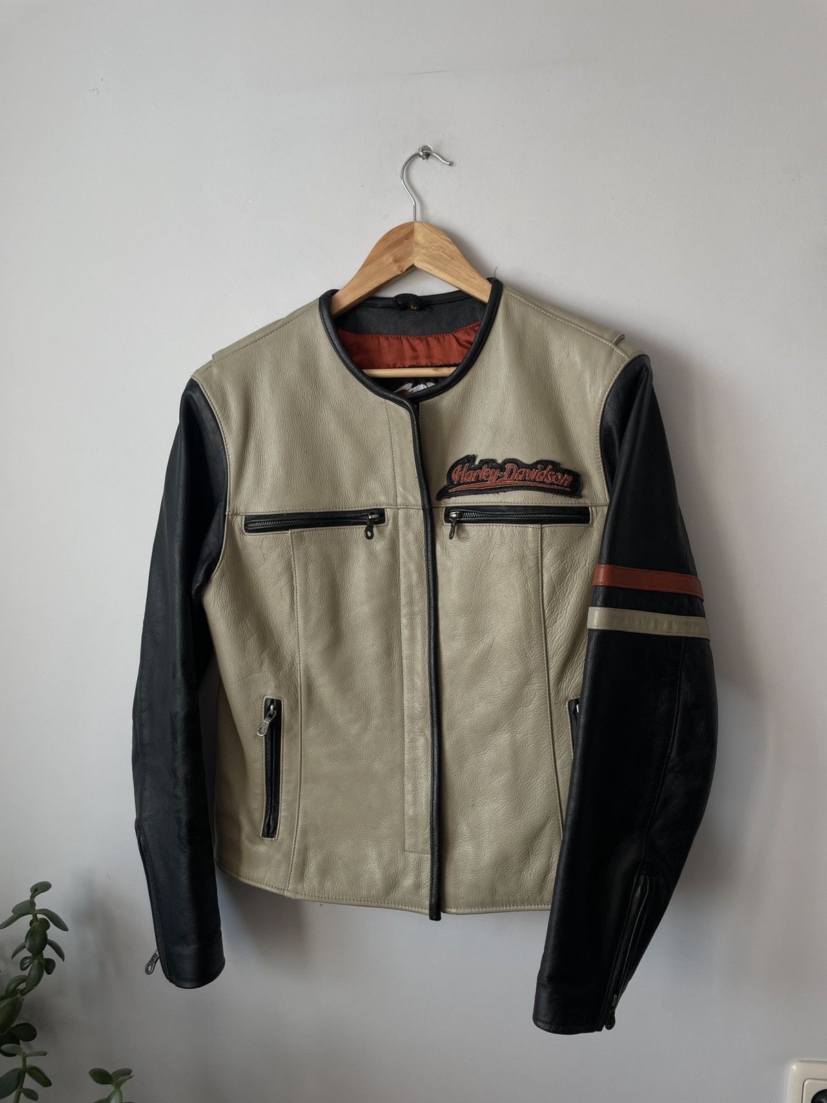 Harley Davidson × Vintage Vintage 90’s Harley Davidson Leather Biker Jacket Size US M / EU 48-50 / 2 - 1 Thumbnail