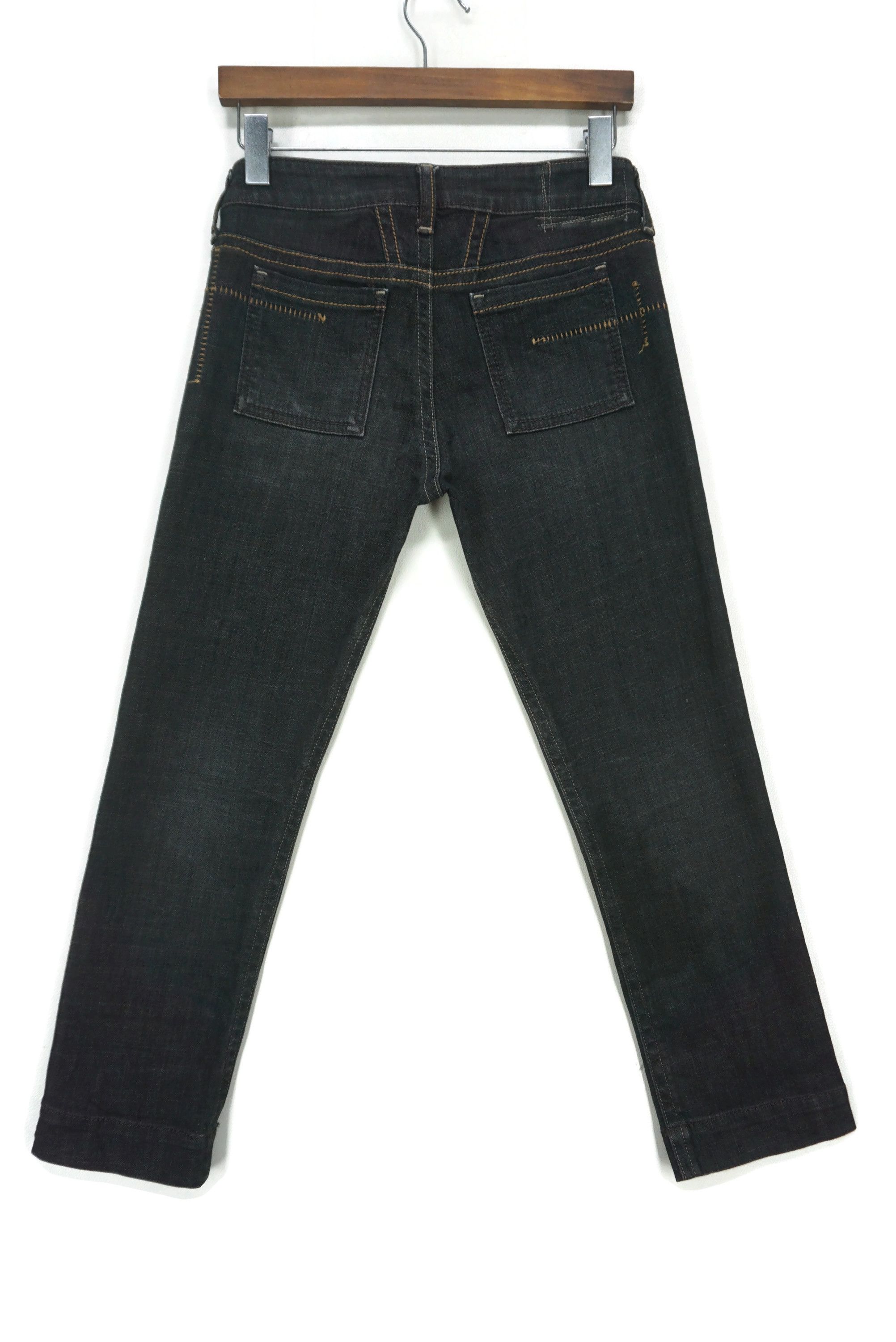 Marithe + Francois Girbaud Marithé et François Girbaud Jeans fit W31xL25.5 Cropped Size 25" / US 0 / IT 36 - 2 Thumbnail