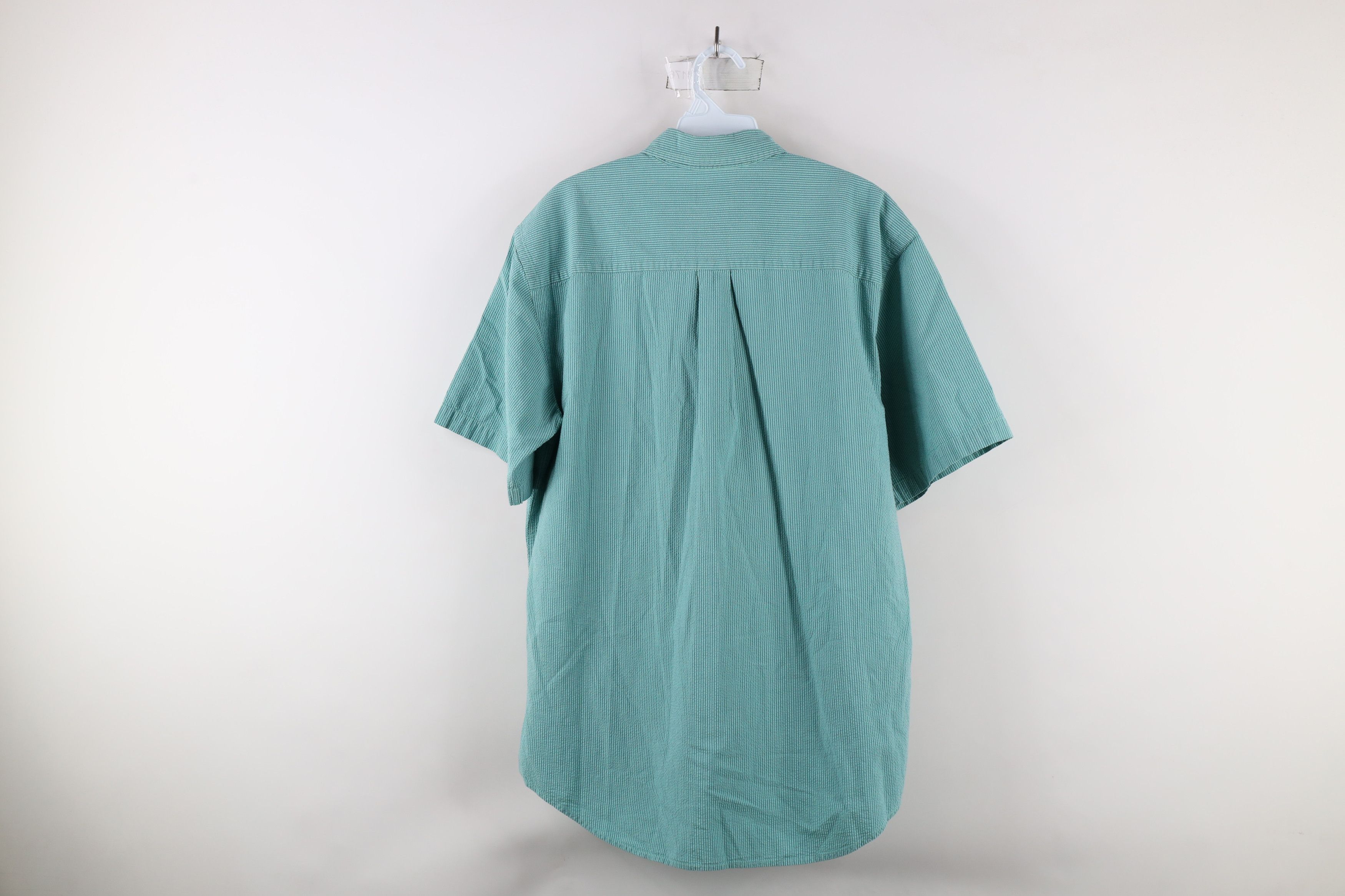 L.L. Bean × Vintage Vintage 90s LL Bean Sucker Short Sleeve Button Down Shirt Size US M / EU 48-50 / 2 - 8 Thumbnail
