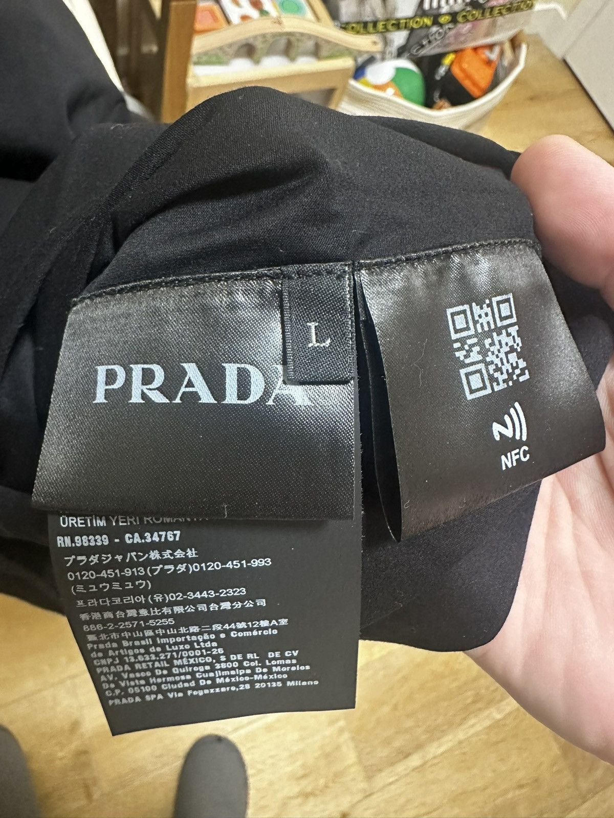 Prada Prada nylon short sleeve tee Size US L / EU 52-54 / 3 - 6 Thumbnail