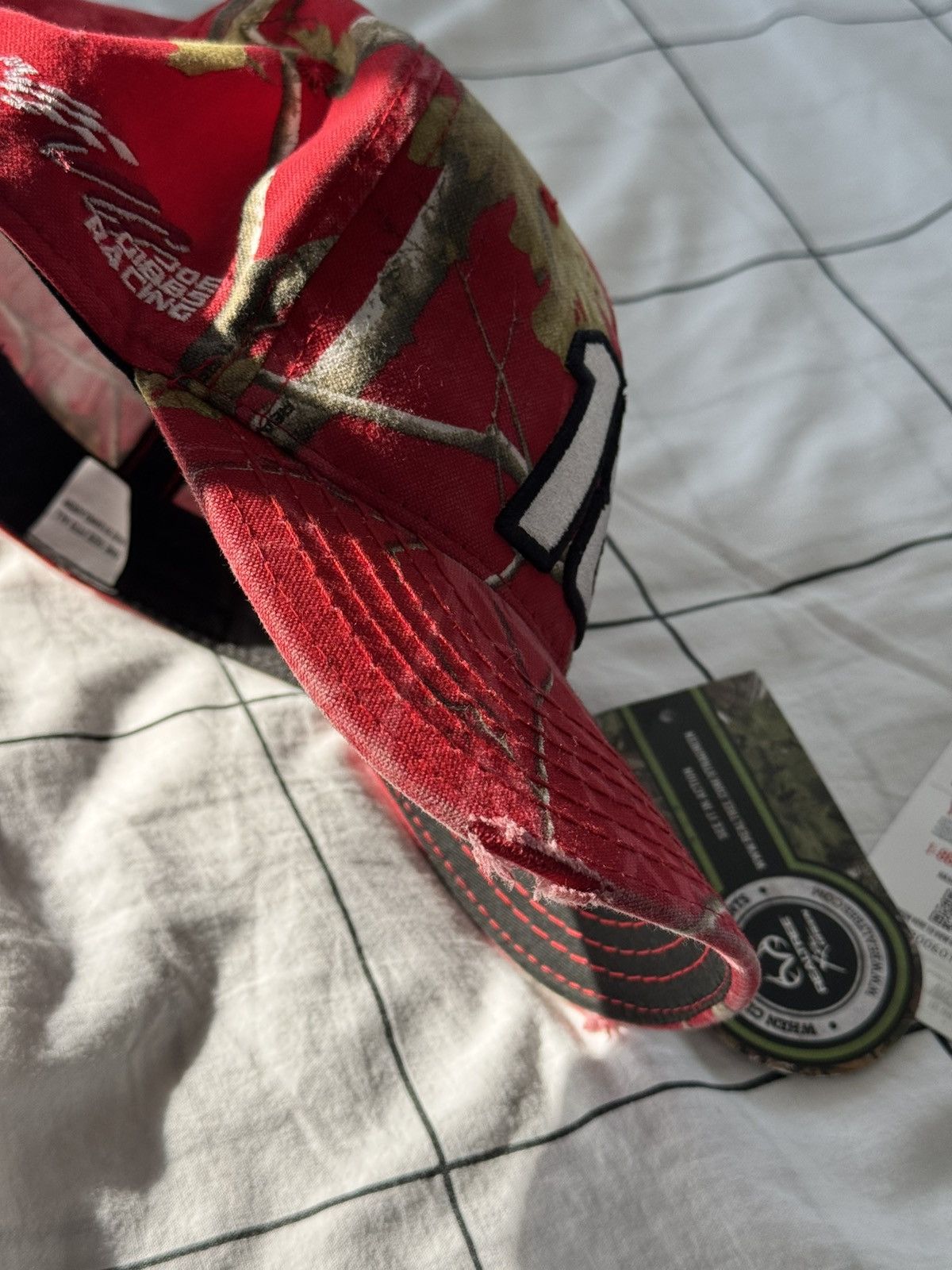 NASCAR Y2K Nascar Realtree Racing Cap Hat #18 Fox Racing Size ONE SIZE - 10 Thumbnail