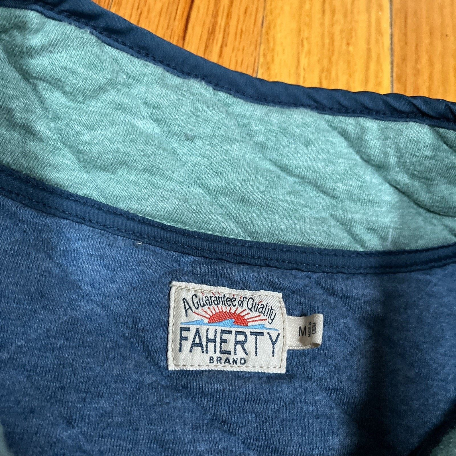 Faherty Faherty Epic Quilted Fleece Snap Pullover Sweatshirt Jacket Size US M / EU 48-50 / 2 - 4 Thumbnail
