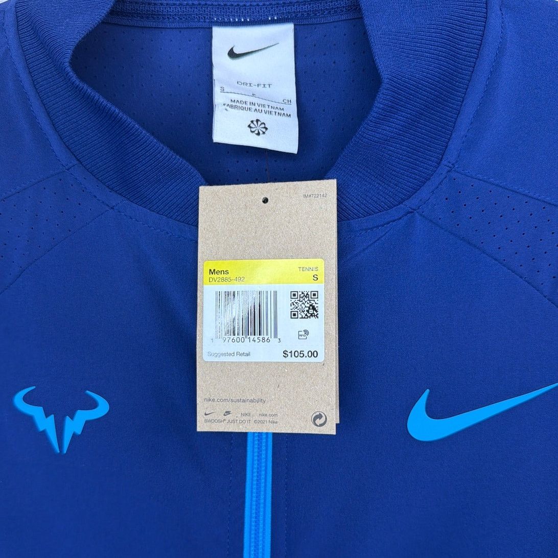 Nike NWT Nike Dri-Fit Rafa Nadal Blue Tennis Jacket Mens Size S Size US S / EU 44-46 / 1 - 6 Thumbnail