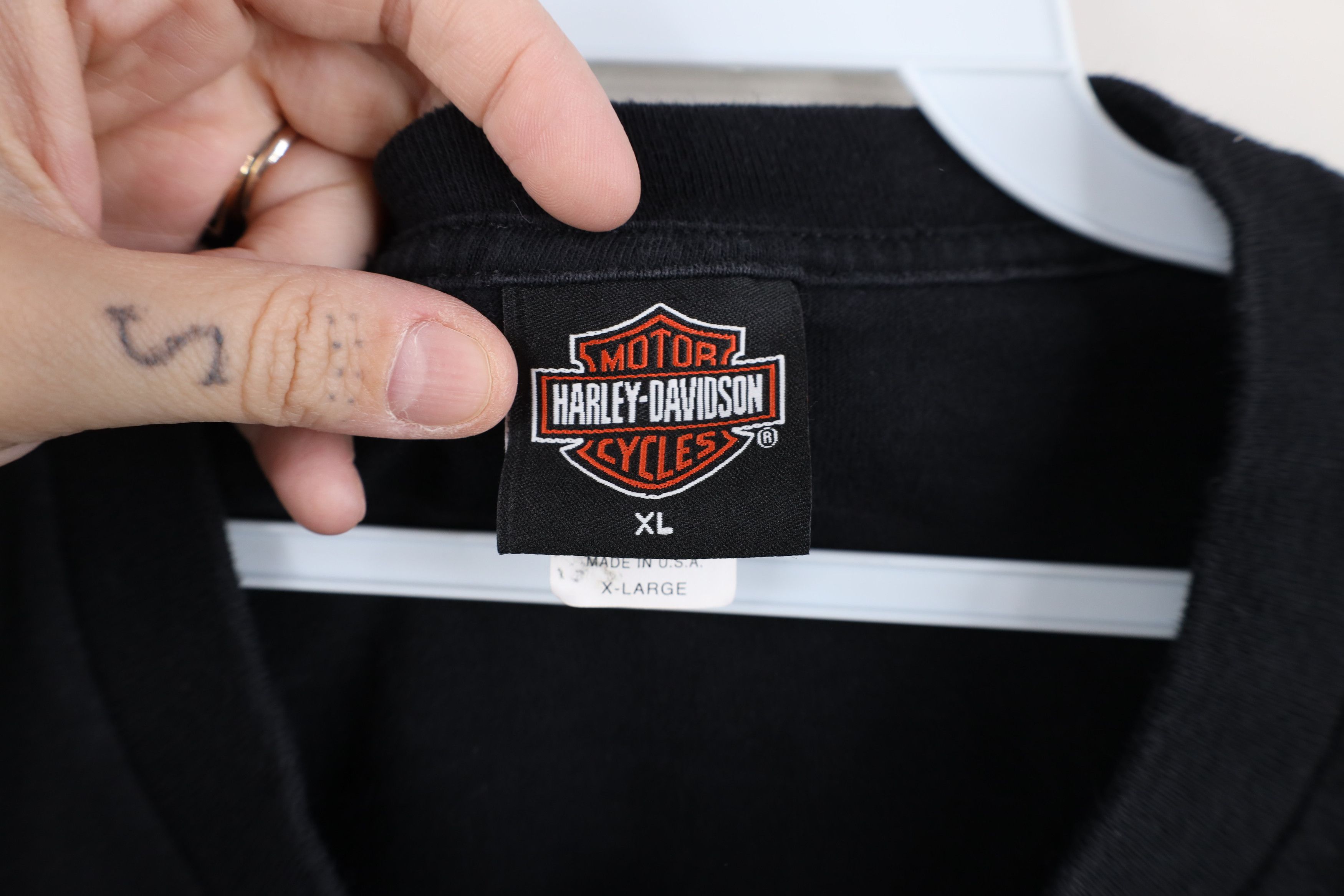 Harley Davidson Vintage Y2K 2003 Harley Davidson Thunder Eagle T-Shirt USA Size US XL / EU 56 / 4 - 5 Thumbnail