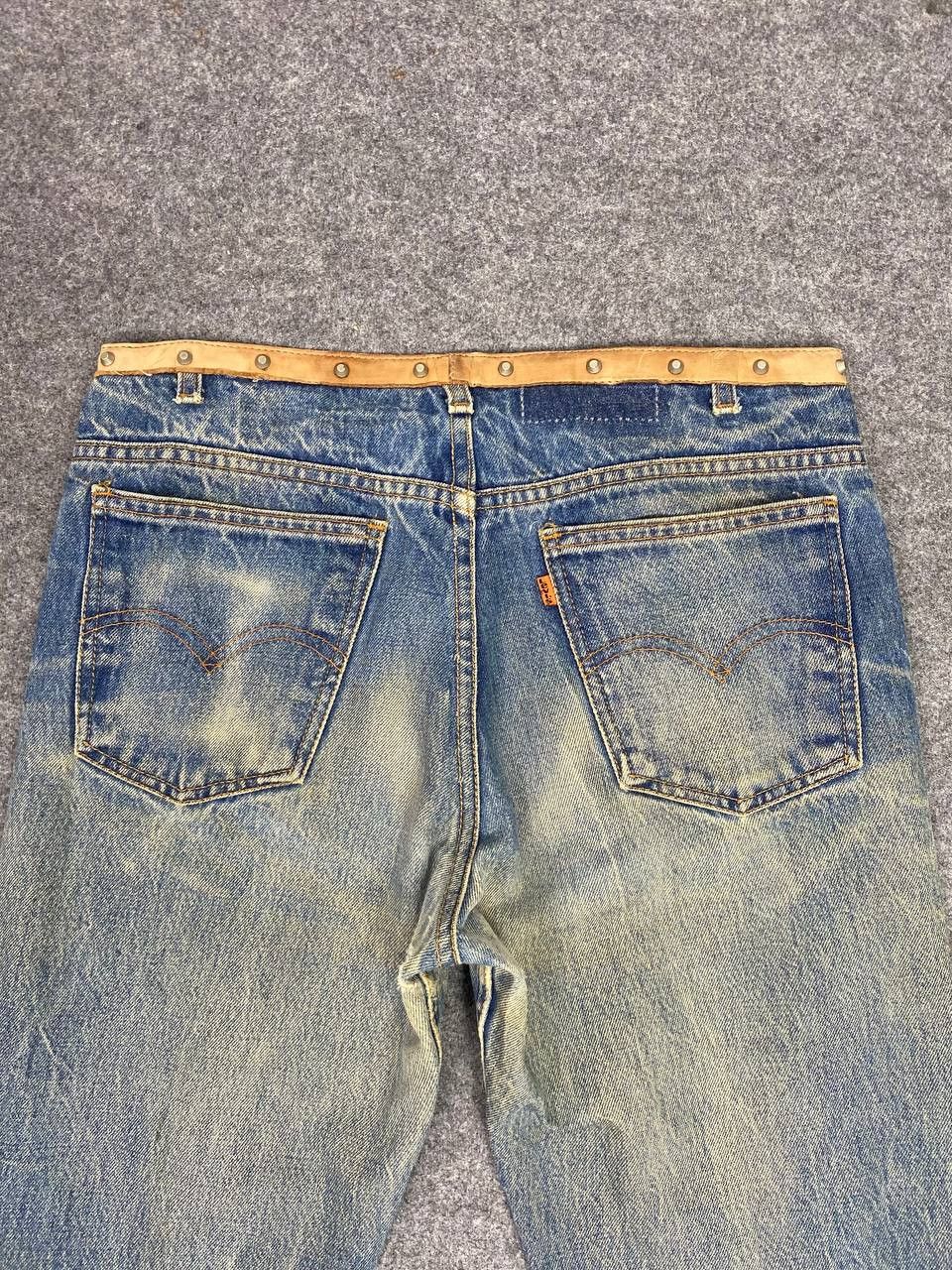 Levi's vintage levis orange tab custom leather g.guaglianone italy Size US 32 / EU 48 - 4 Thumbnail