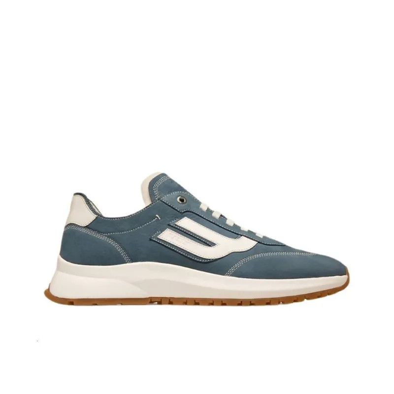 o1y1224 Logo Print Low-Top Sneakers in Lead/White