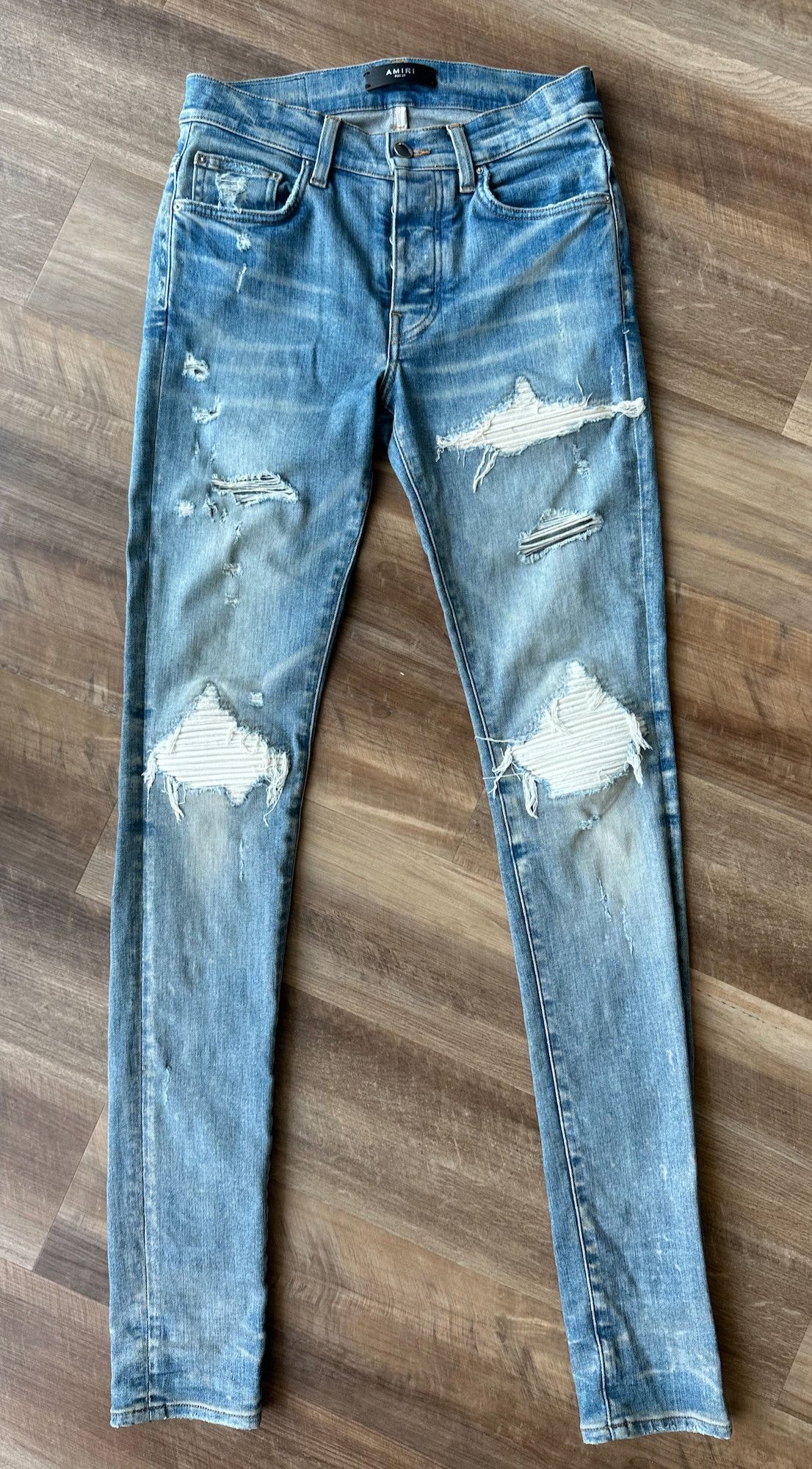 Amiri Amiri MX1 Ultrasuede Skinny Jeans - Clay Indigo - Size 29