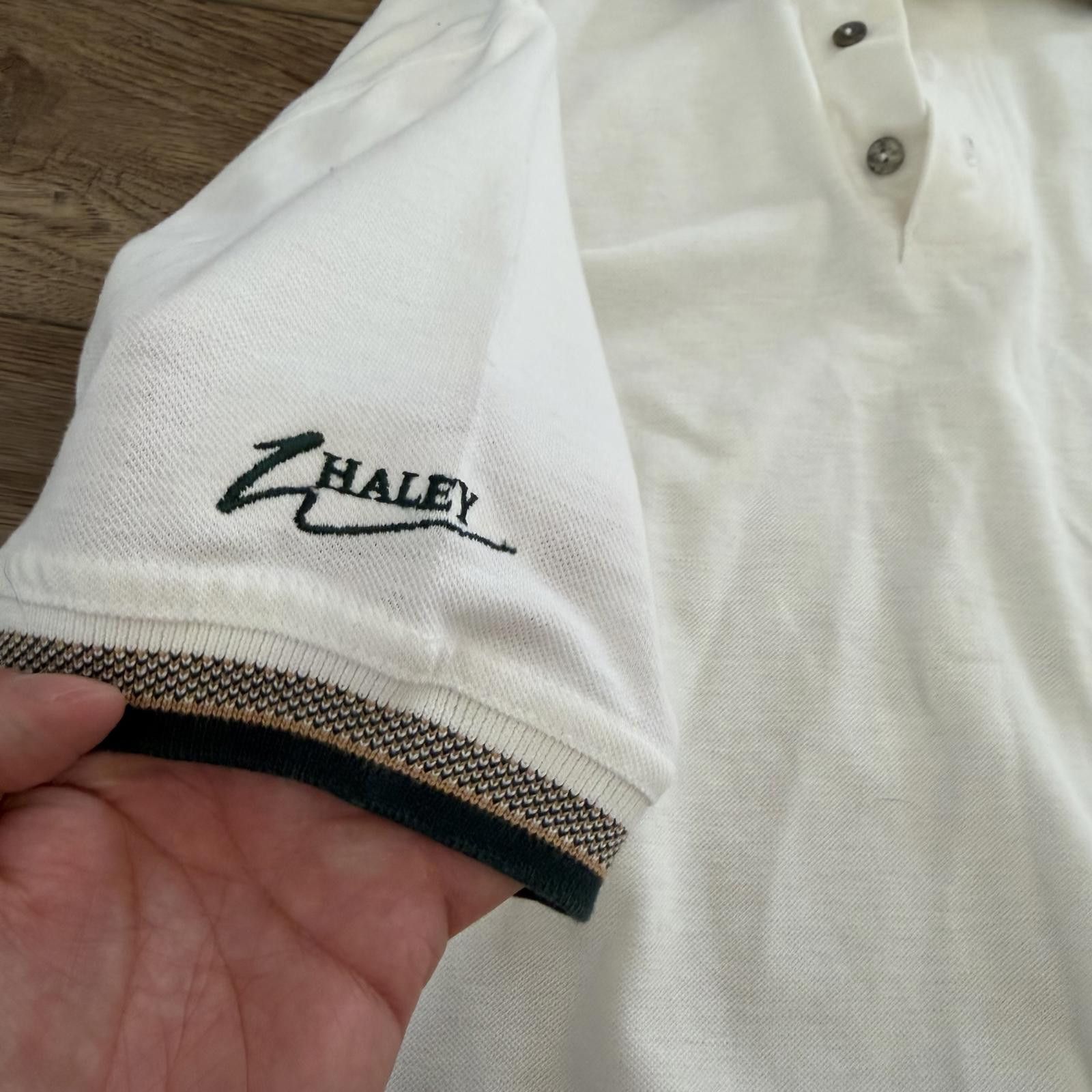 Other Vintage 80s 90s Haley White Polo Shirt Preppy Size US XL / EU 56 / 4 - 3 Thumbnail