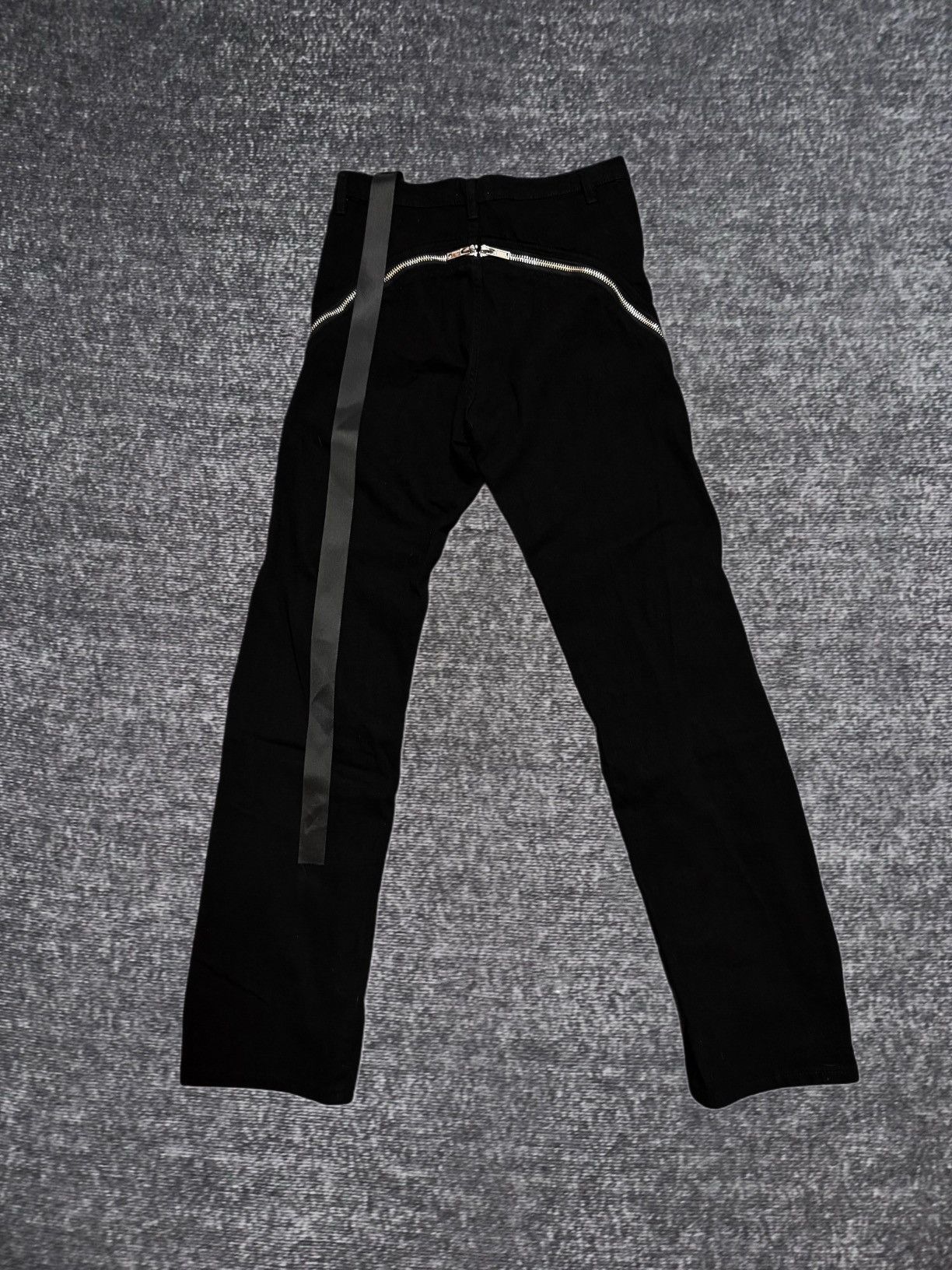 Japanese Brand Mijko Japan Denim Black Flared Jeans With Silver Zippers Size US 32 / EU 48 - 2 Thumbnail