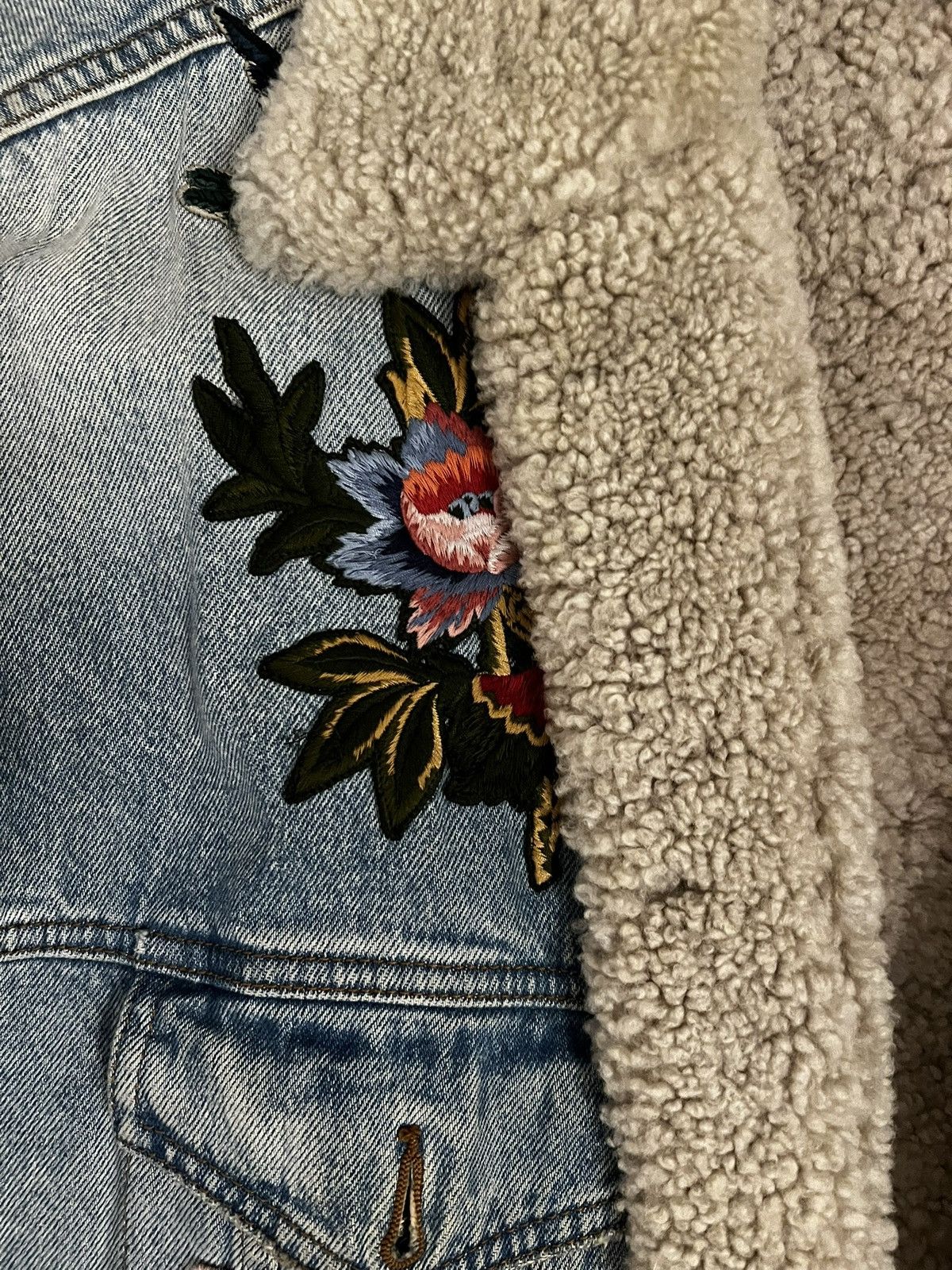 Gucci Gucci denim jacket shearling Size US L / EU 52-54 / 3 - 4 Thumbnail