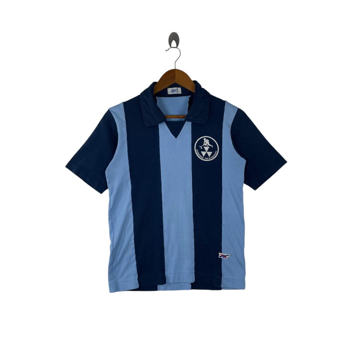 Asics × Vintage Vintage 90s Asics Doshisha Hockey Team Jersey Tshirt Size US S / EU 44-46 / 1 - 1 Thumbnail