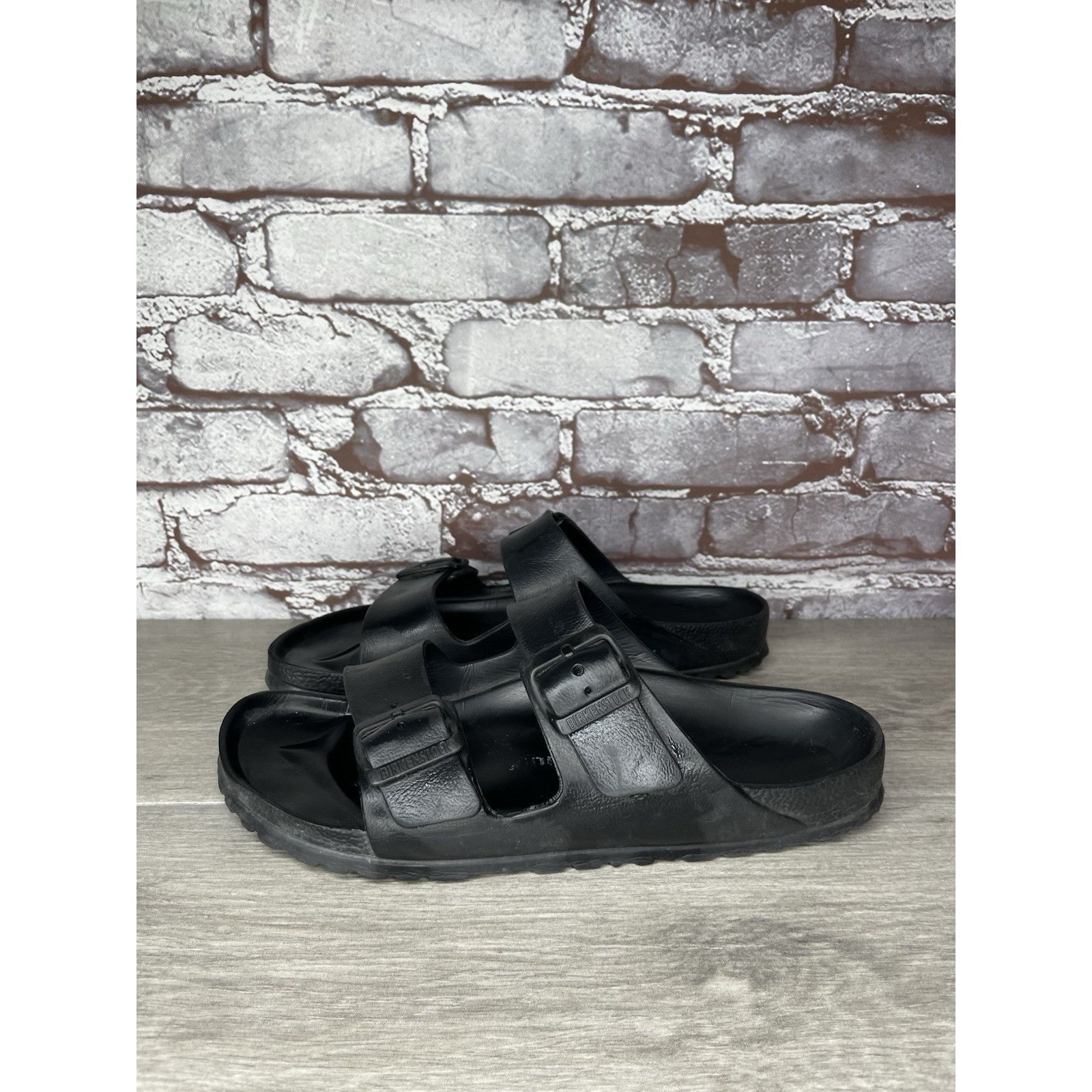 Birkenstock Birkenstock Arizona Essentials EVA Black Foam Slides Sandals Size US 7.5 / IT 37.5 - 2 Thumbnail