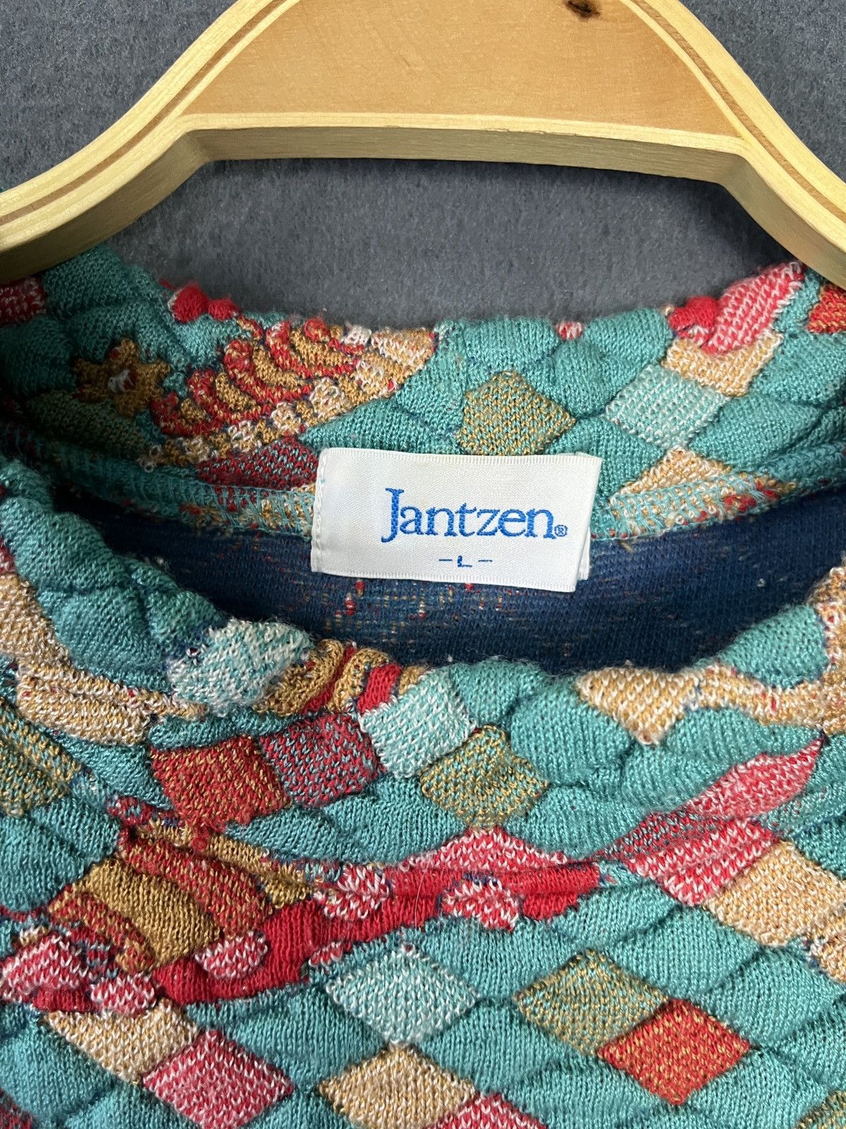 Jantzen × Vintage Vintage Jantzen Knitted Sweater Made in Japan Size L / US 10 / IT 46 - 8 Thumbnail