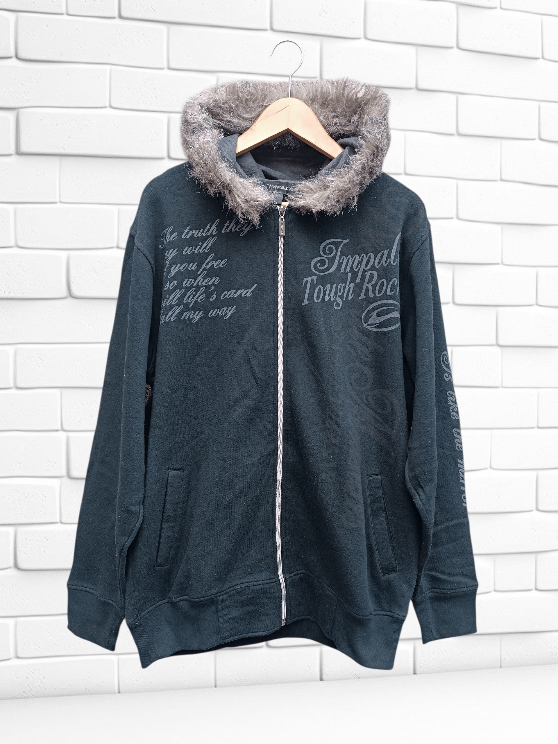 Vintage Vintage Impala Poem Seditionaries Fur Hoodie Sweater Size US L / EU 52-54 / 3 - 1 Thumbnail