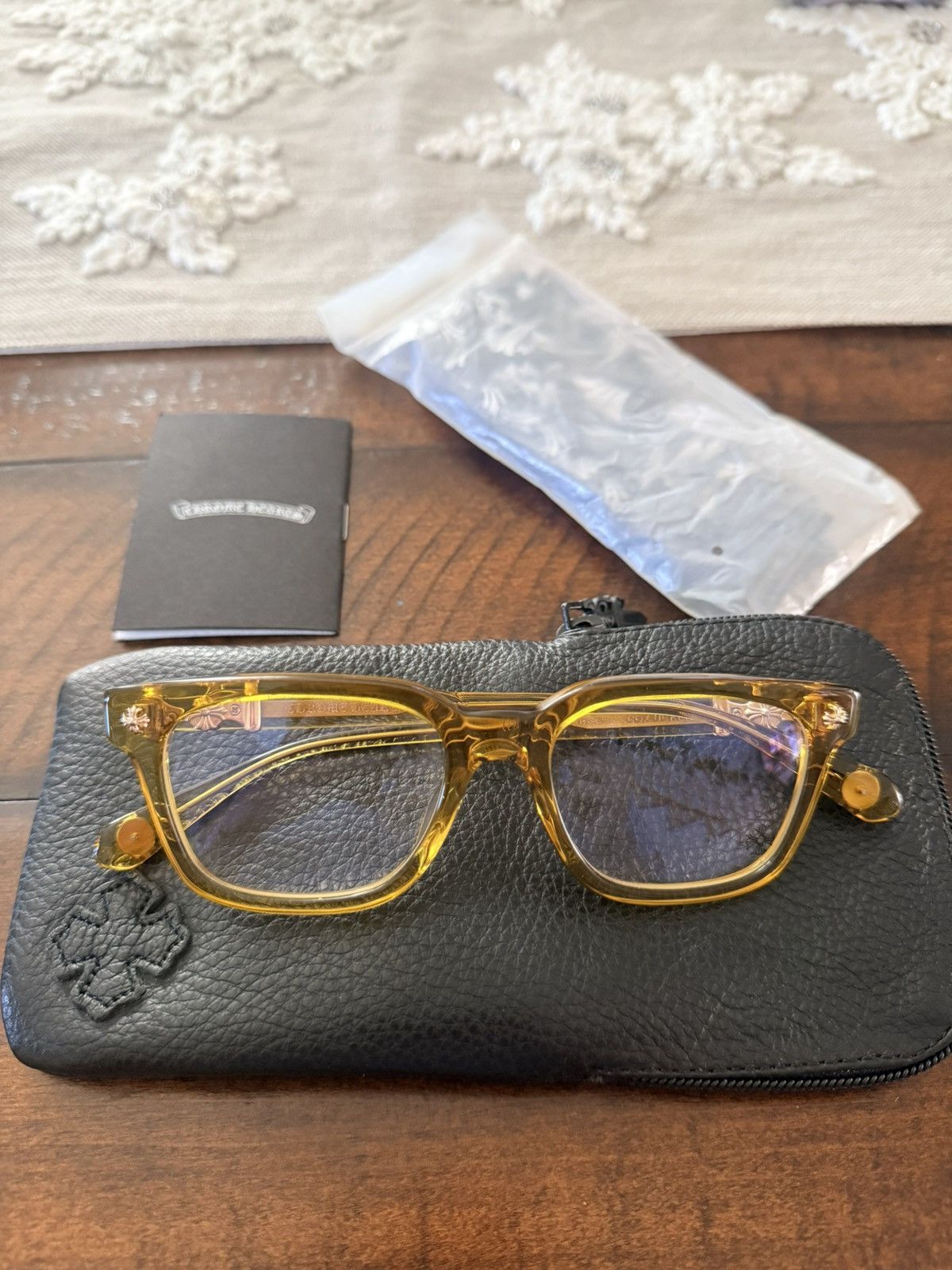 Chrome Hearts Chrome Hearts ‘Cox Ucker” Gold Frames Size ONE SIZE - 1 Thumbnail