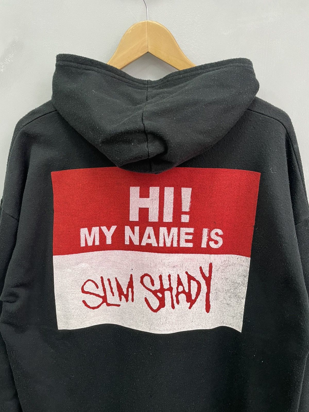 Band Tees × Eminem × Vintage VINTAGE BOXY HOODIE 90s EMINEM RARE SLIM SHADY Size US L / EU 52-54 / 3 - 4 Thumbnail