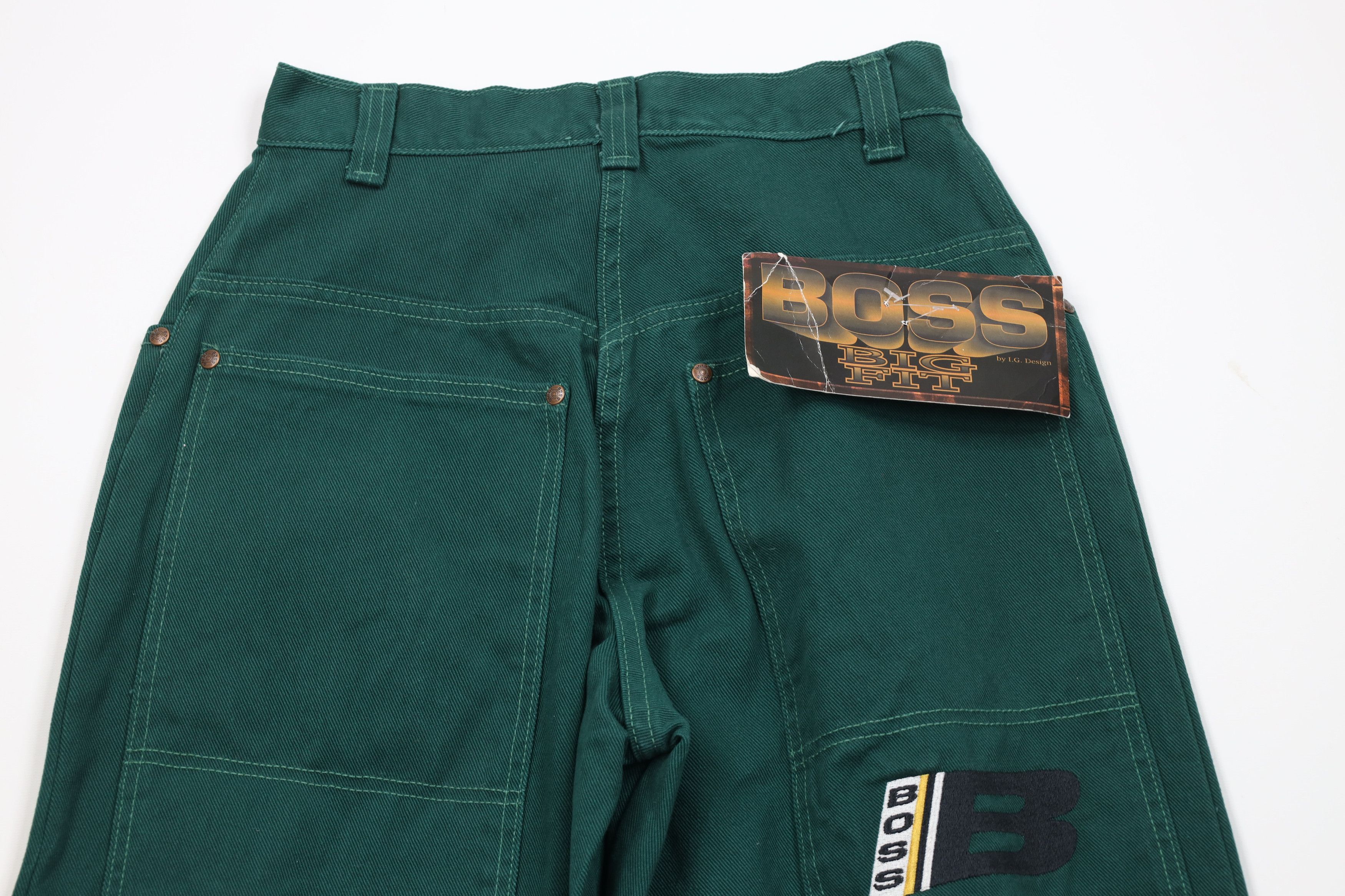 Vintage Deadstock Vintage 90s Boss Skateboard Denim Jeans Green USA Size US 29 - 10 Thumbnail