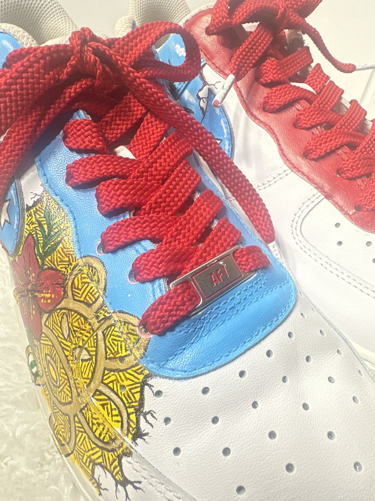 Nike Nike Custom Air Force 1 '07 Puerto Rico Size US 11.5 / EU 44-45 - 7 Thumbnail