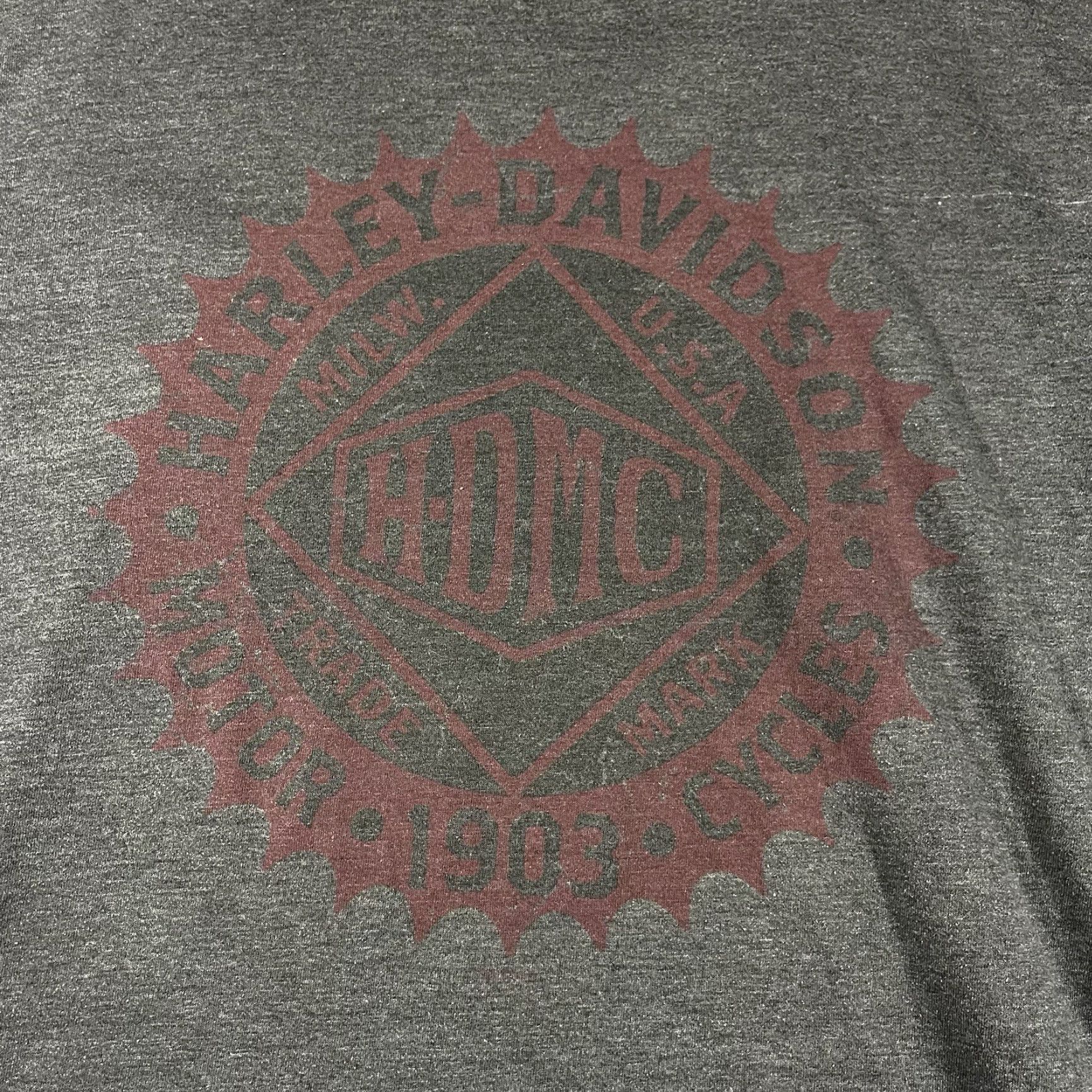 Harley Davidson HARLEY-DAVIDSON T-Shirt Mens XL Gray American Legend Motorcycles Crew Neck Size US XL / EU 56 / 4 - 2 Thumbnail