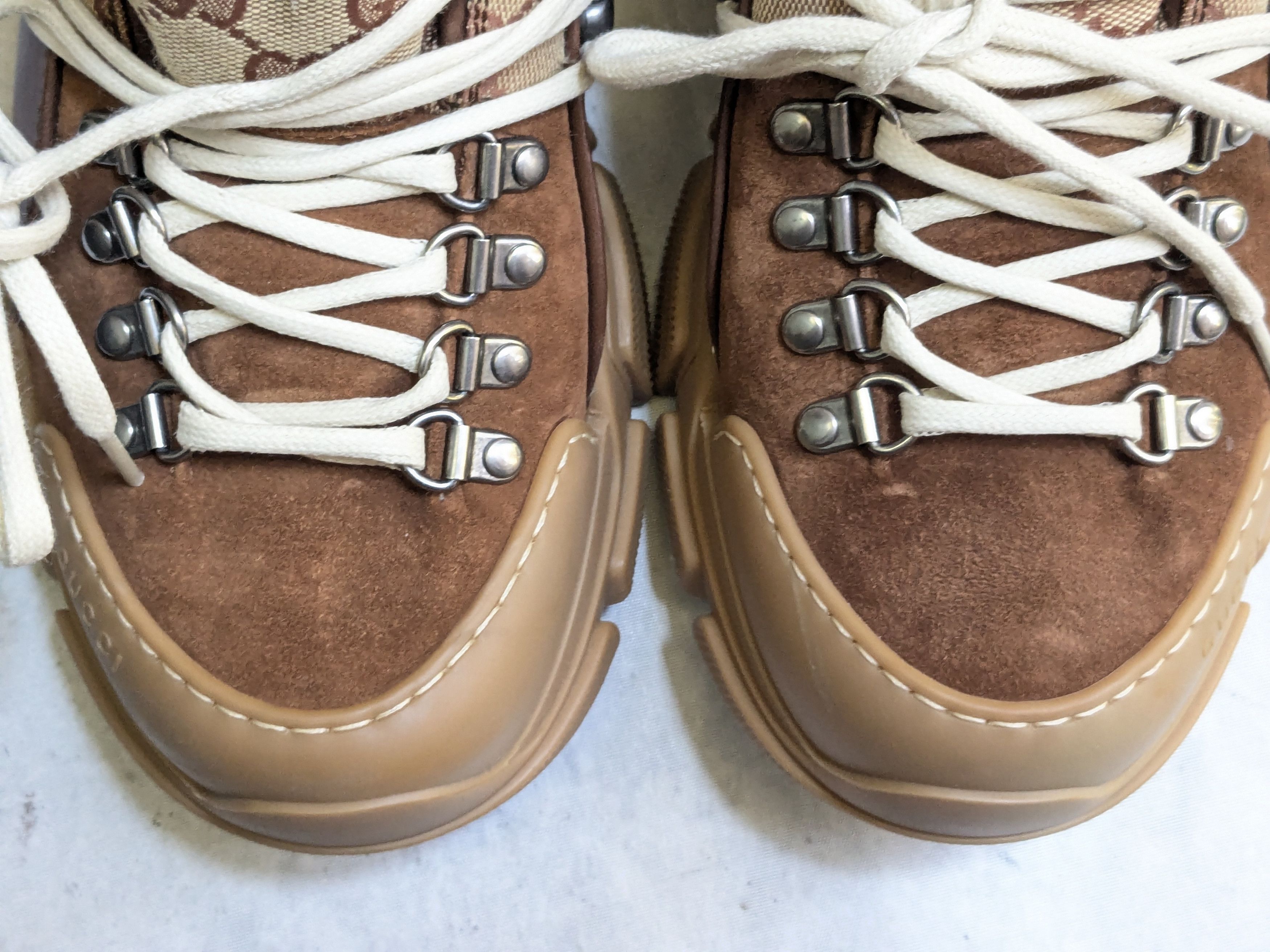 Gucci Gucci Flashtrek Sneakers Brown Monogram Logo GG 9.5 Size US 9.5 / EU 42-43 - 5 Thumbnail