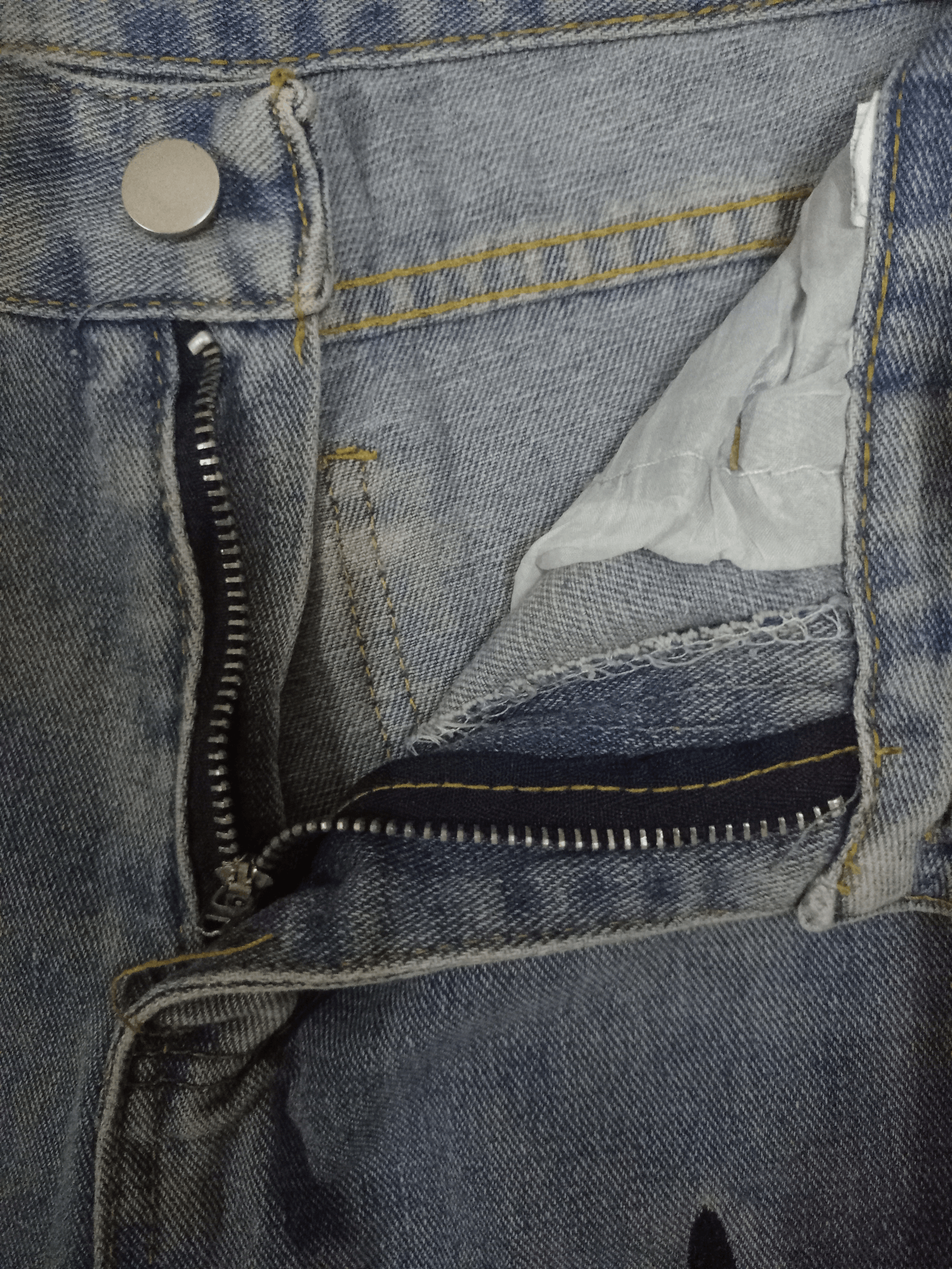 Japanese Brand Vintage Japanese Brand Cross Embroidered Baggy Jeans Size US 28 / EU 44 - 5 Thumbnail