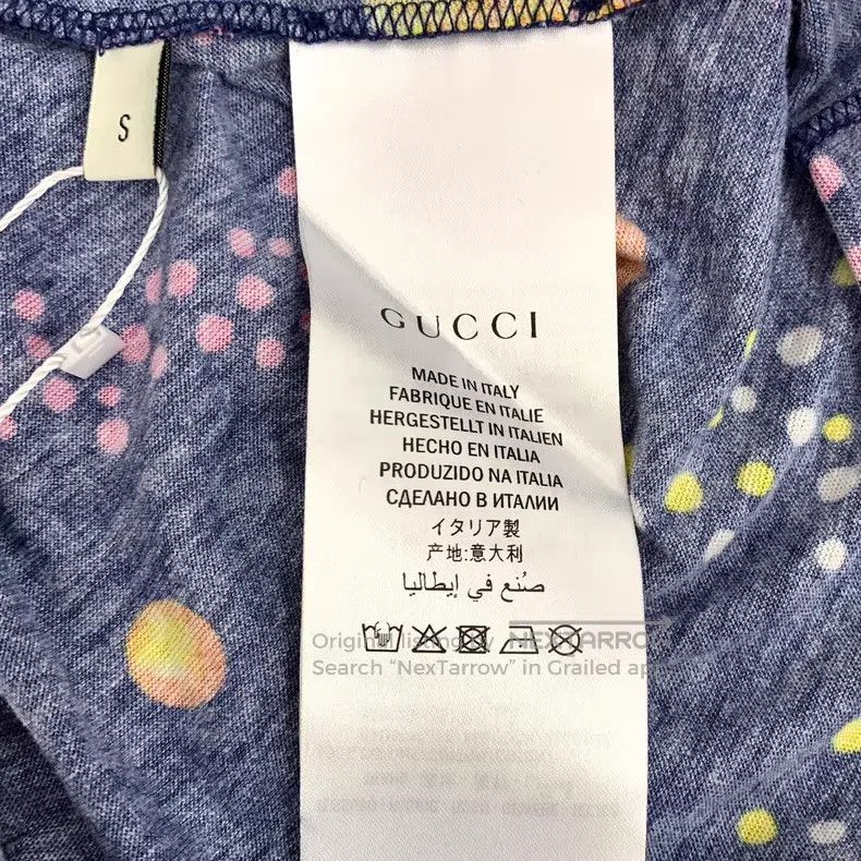 Gucci Gucci Dark blue planet eagle print cotton round-neck short Size US S / EU 44-46 / 1 - 7 Thumbnail