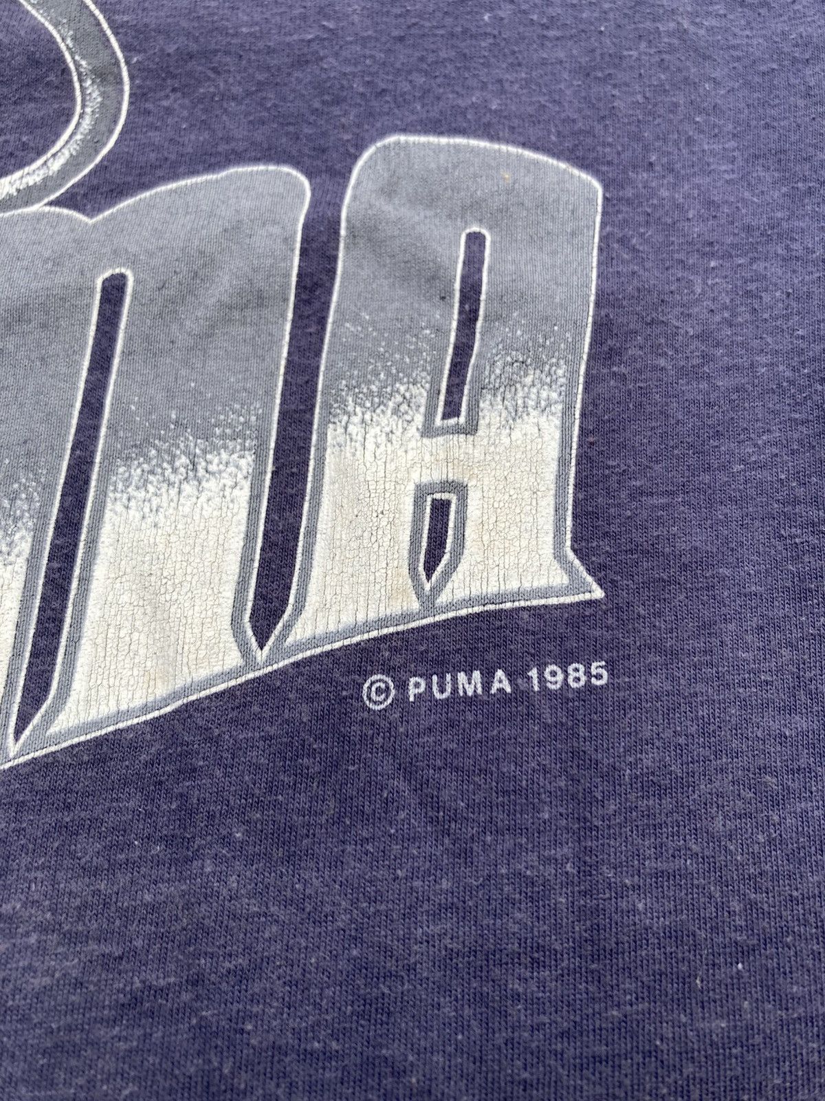 Puma Vintage 80s PUMA Big Logo T shirt Size US S / EU 44-46 / 1 - 3 Thumbnail