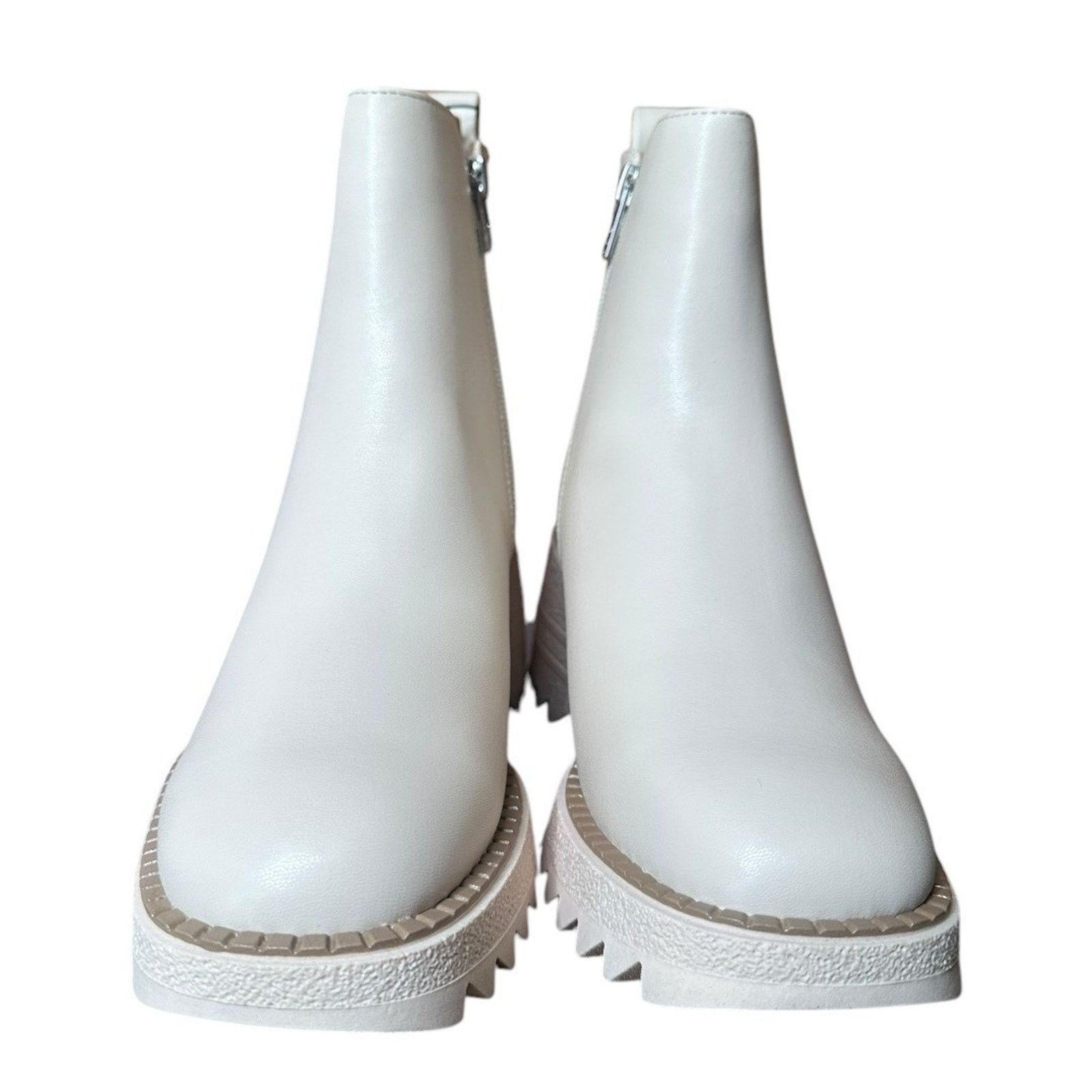 Other Sam & Libby Lennon Vanilla Ivory Lug Sole Chelsea Boots Sz 7 Size US 7 / IT 37 - 11 Thumbnail