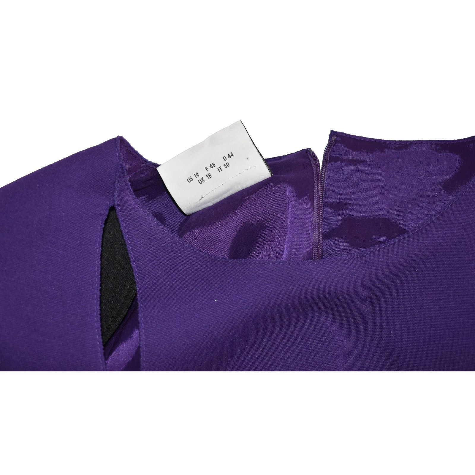Akris AKRIS PUNTO Purple Jersey Cutout Sheath Dress Size US 14 Size XL / US 12-14 / IT 48-50 - 7 Thumbnail