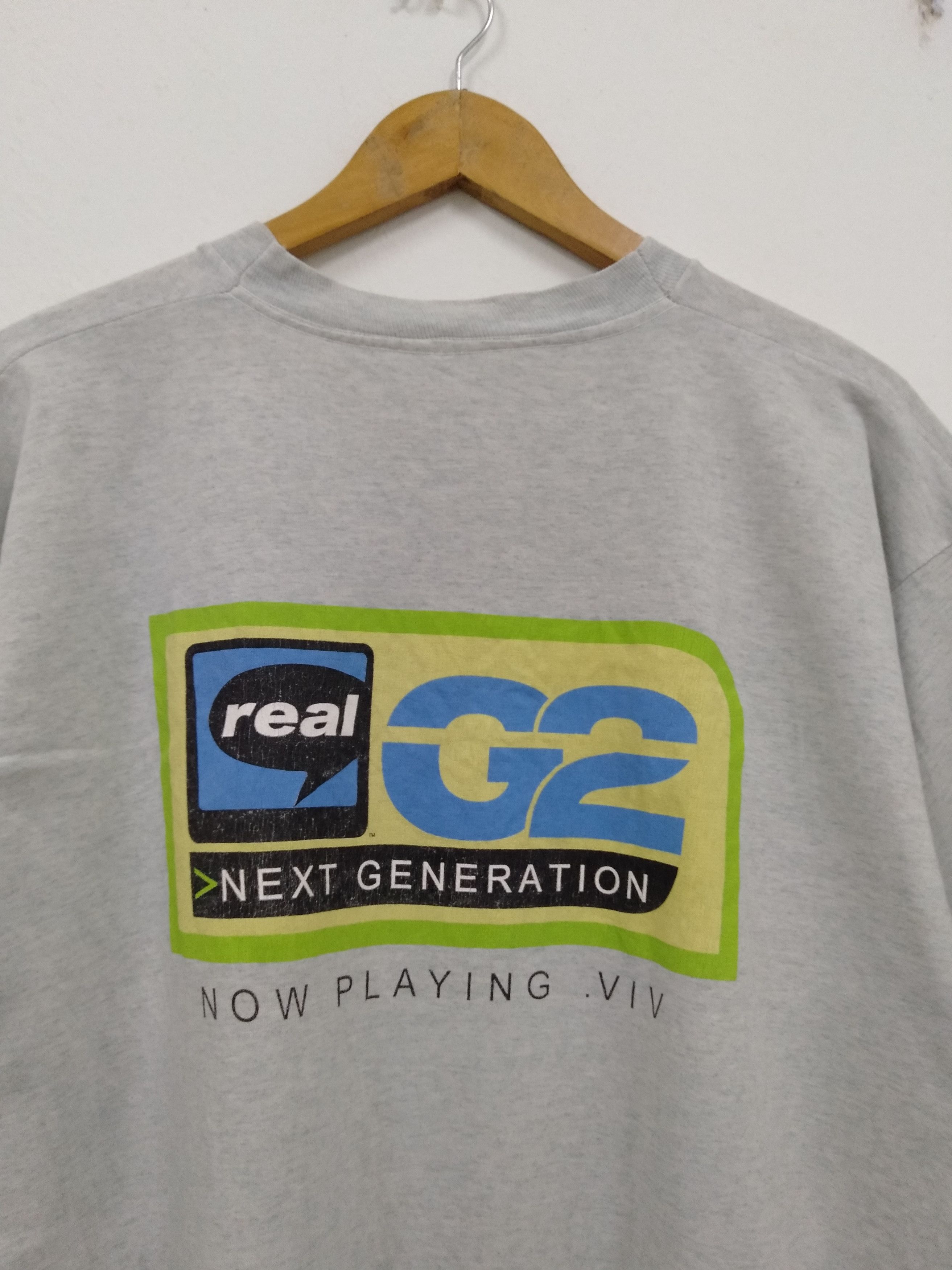 Vintage Vintage 90s Real Networks Promo t shirt streetwear Size US XL / EU 56 / 4 - 2 Thumbnail