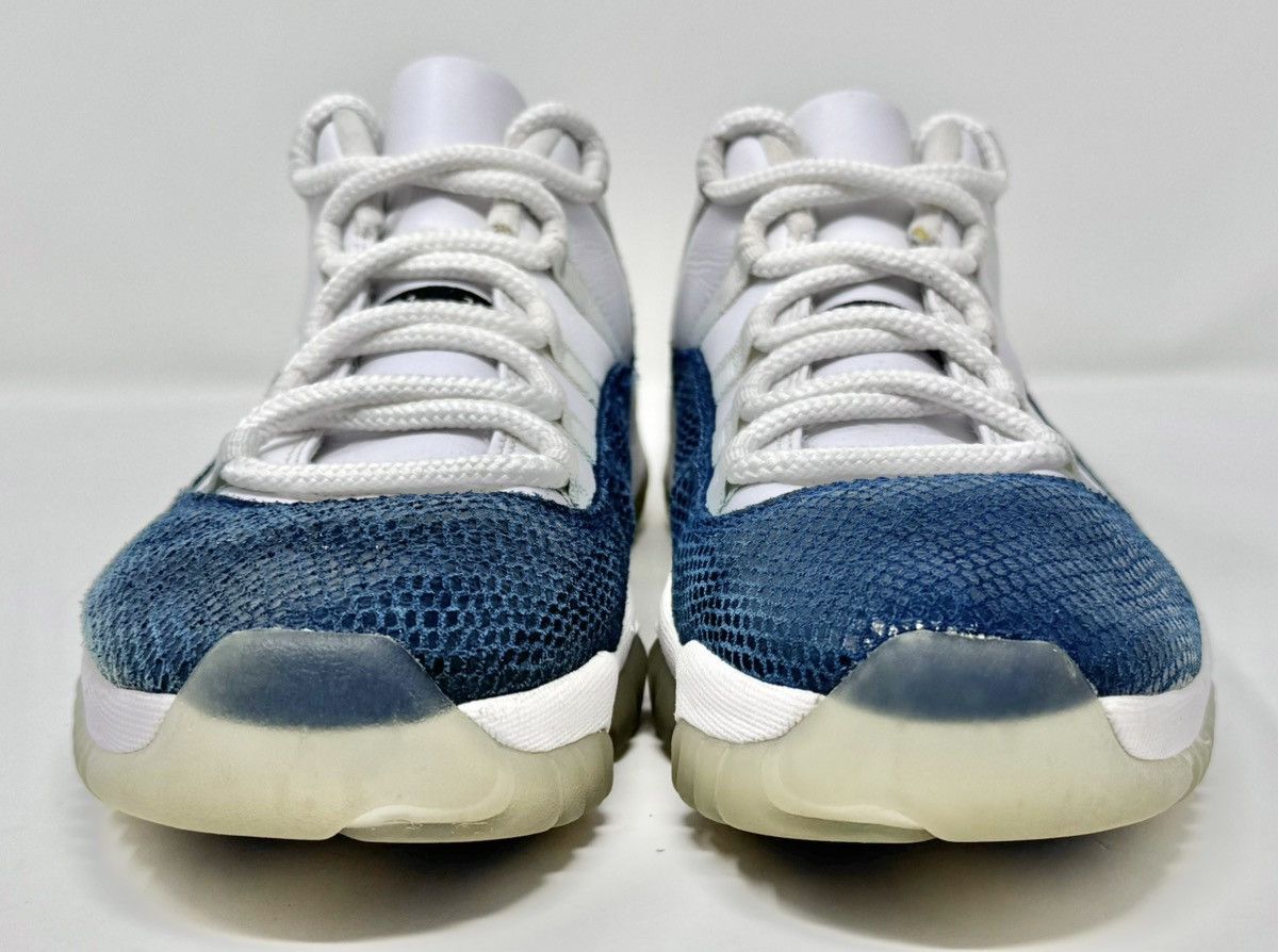 Jordan Brand × Nike Nike Air Jordan XI 11 Low Navy Snakeskin 2019 Retro size 8.5 Size US 8.5 / EU 41-42 - 4 Thumbnail