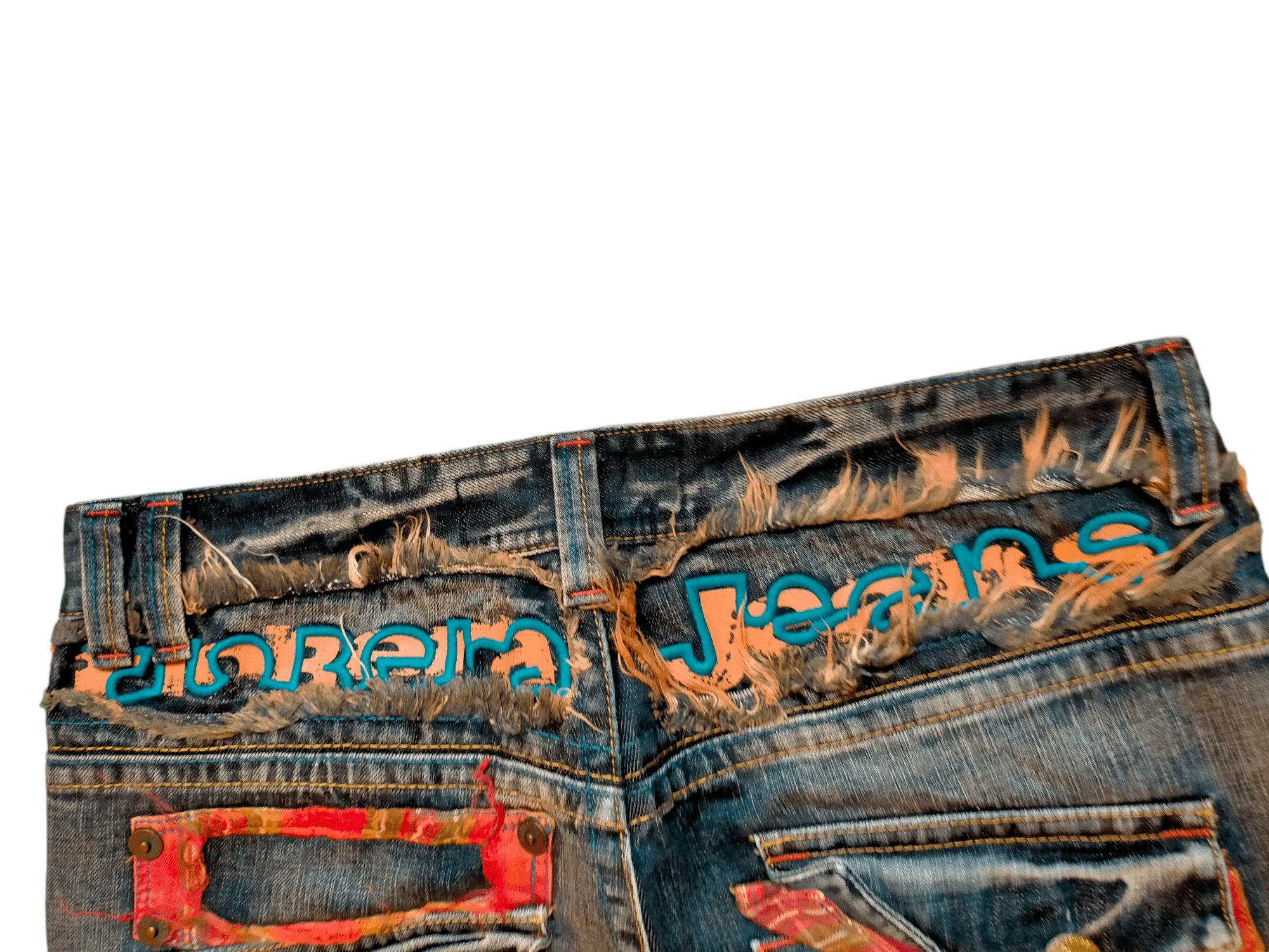 Hysteric Glamour Riobera Jeans Embroidered Rare Design Denim Pants Size US 33 - 12 Thumbnail