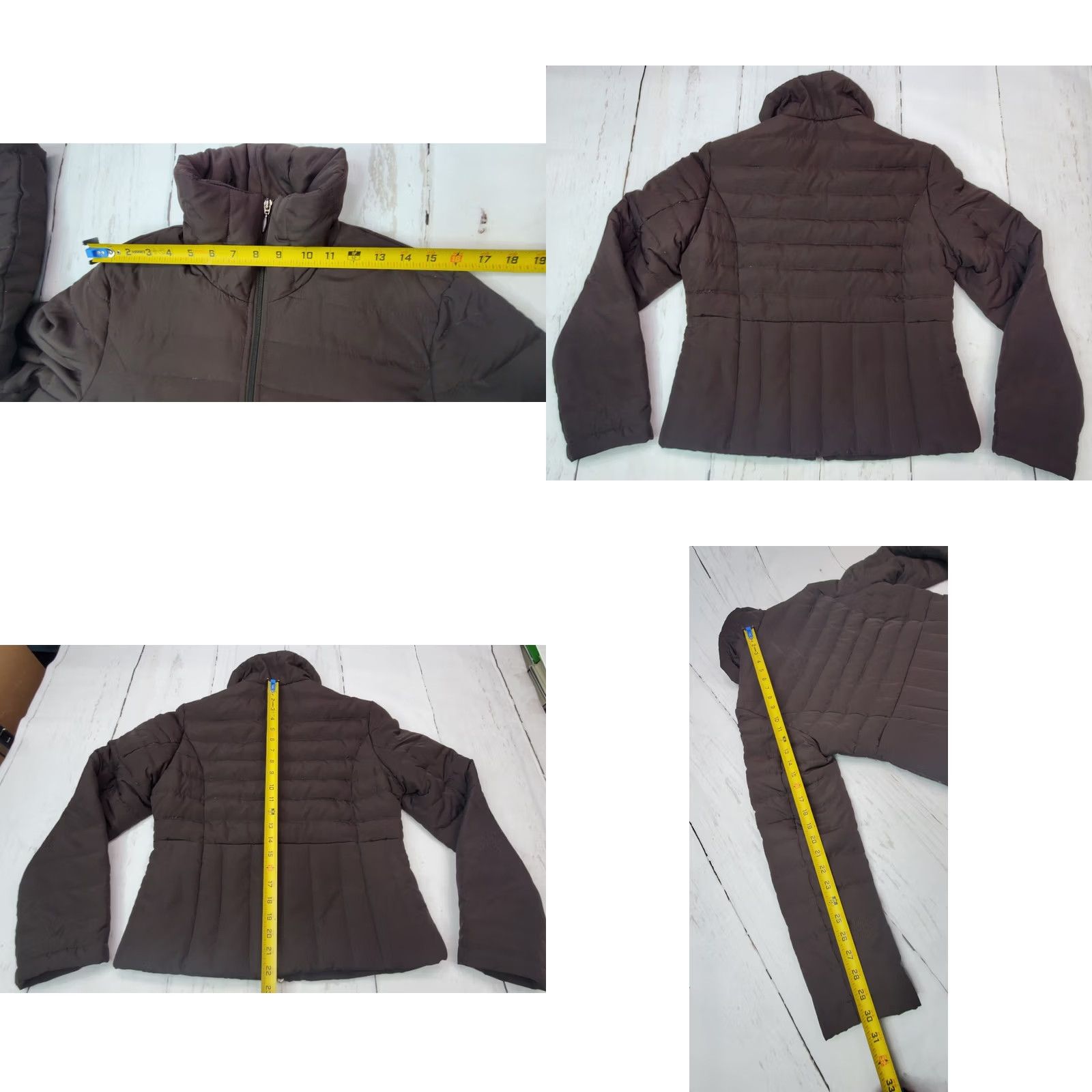 Kenneth Cole Kenneth Cole Reaction Women’s Down Puffer Jacket M Brown Full Zip Coat Jacket/Coat Size M / US 6-8 / IT 42-44 - 8 Thumbnail