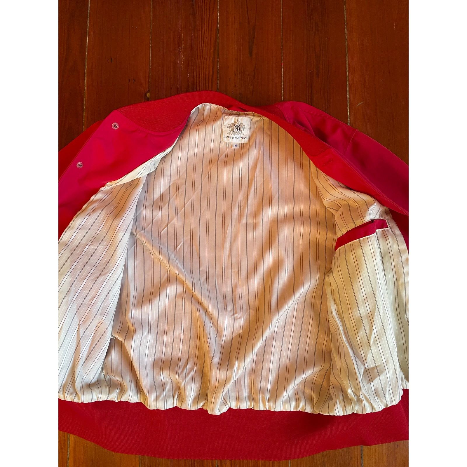 Maus & Hoffman Maus & Hoffman Red Varsity Jacket Men M Made in USA Classic Size US M / EU 48-50 / 2 - 9 Thumbnail