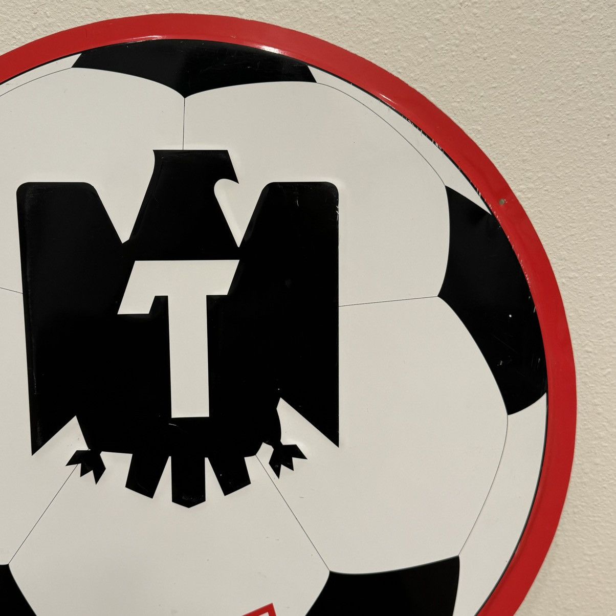 Vintage Tecate “Futbol Mexicano” 22x20in Tin Mexico Soccer Beer Sign Size ONE SIZE - 6 Thumbnail