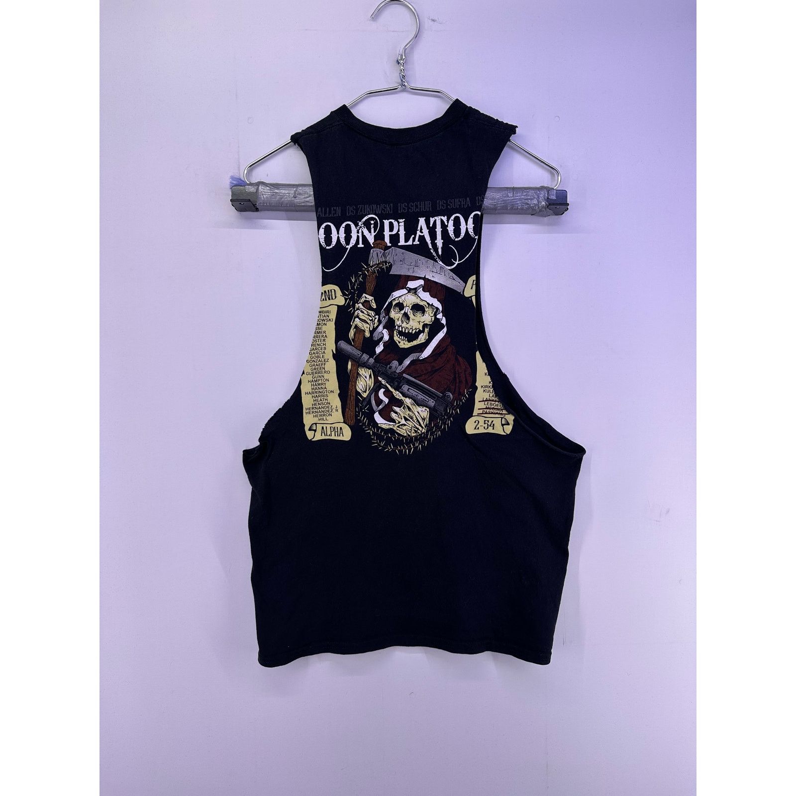 & Other Stories Grim Reaper 2nd Amendment Uzi Black Cut off Shirt Size M Size US M / EU 48-50 / 2 - 1 Thumbnail