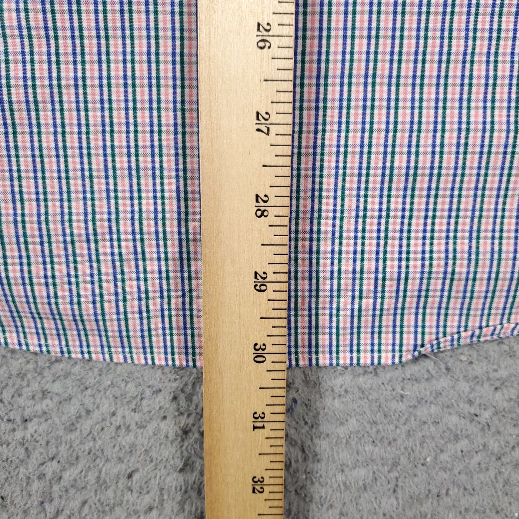 Ralph Lauren Ralph Lauren Dress Shirt Men 16 Blue Green Plaid Long Sleeve Button-Down Regular Fit Size 42R - 7 Thumbnail