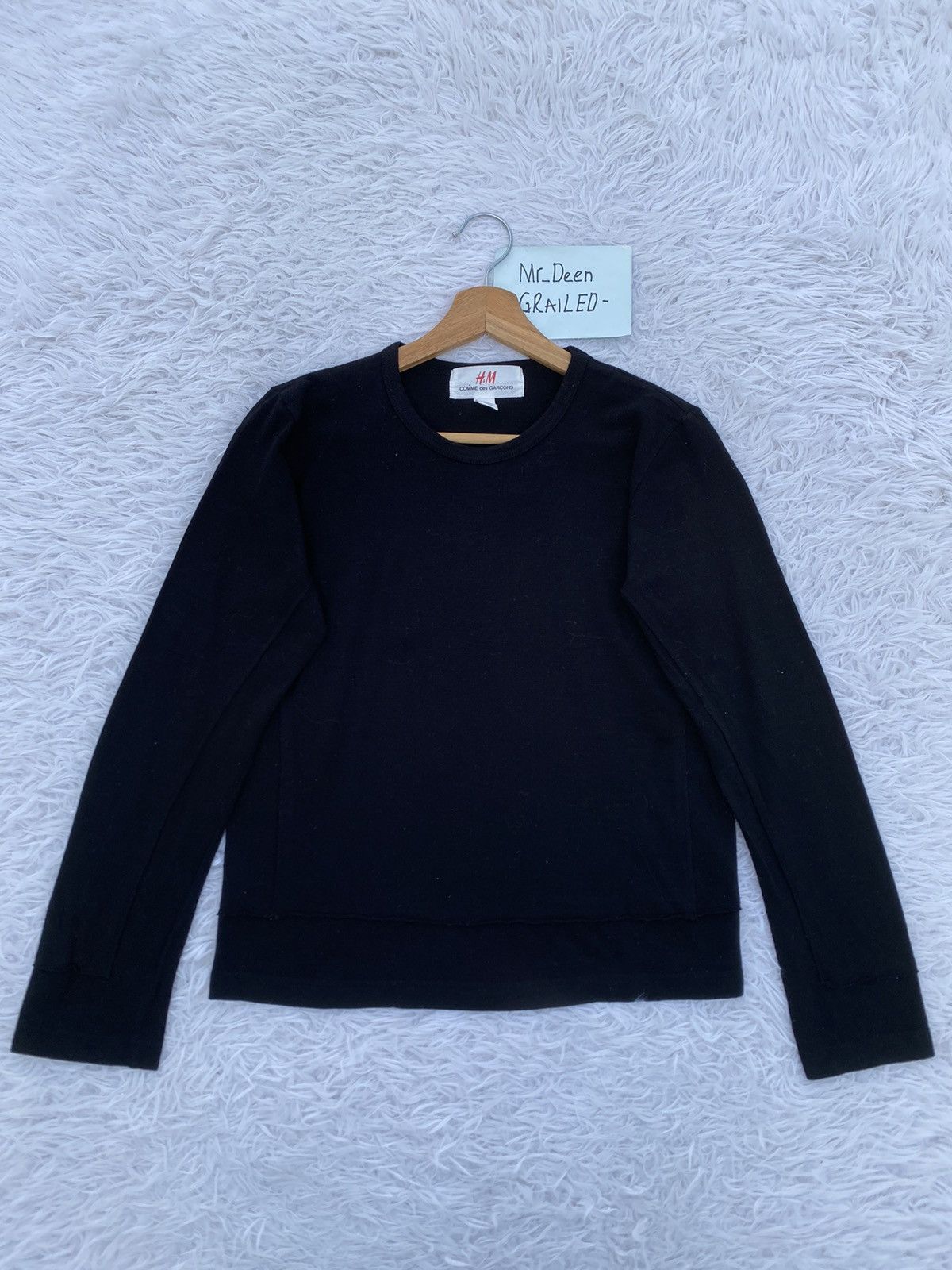 Comme des Garcons × H&M Rare H&M x Comme Des Gracons Wool Longsleeve Tshirt Size US S / EU 44-46 / 1 - 1 Thumbnail