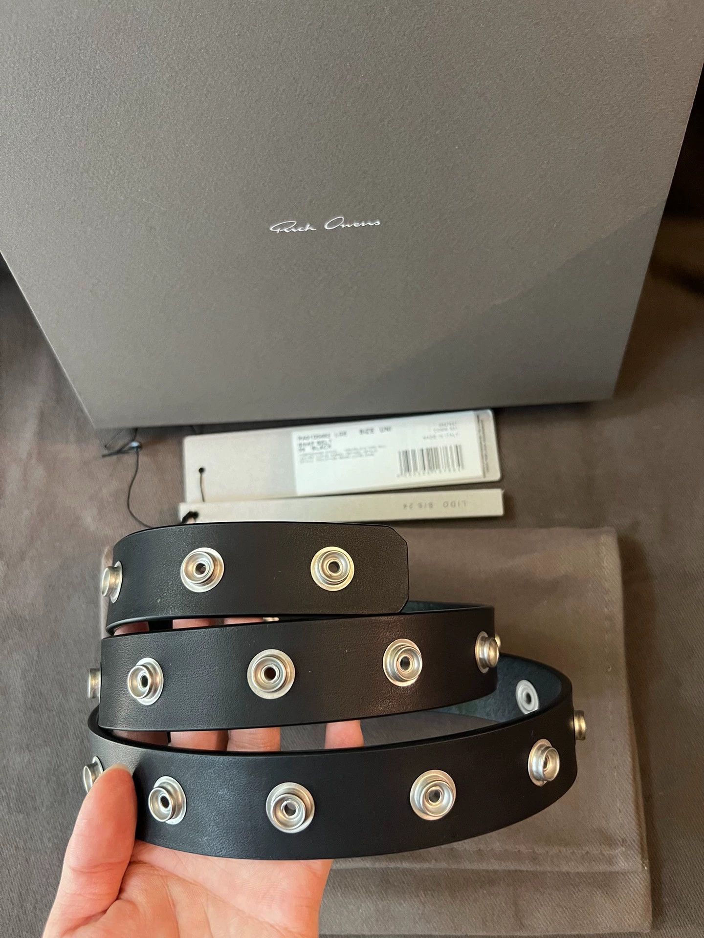 Rick Owens Rick Owens FW20 Performa Studded Leather Belt | Grailed