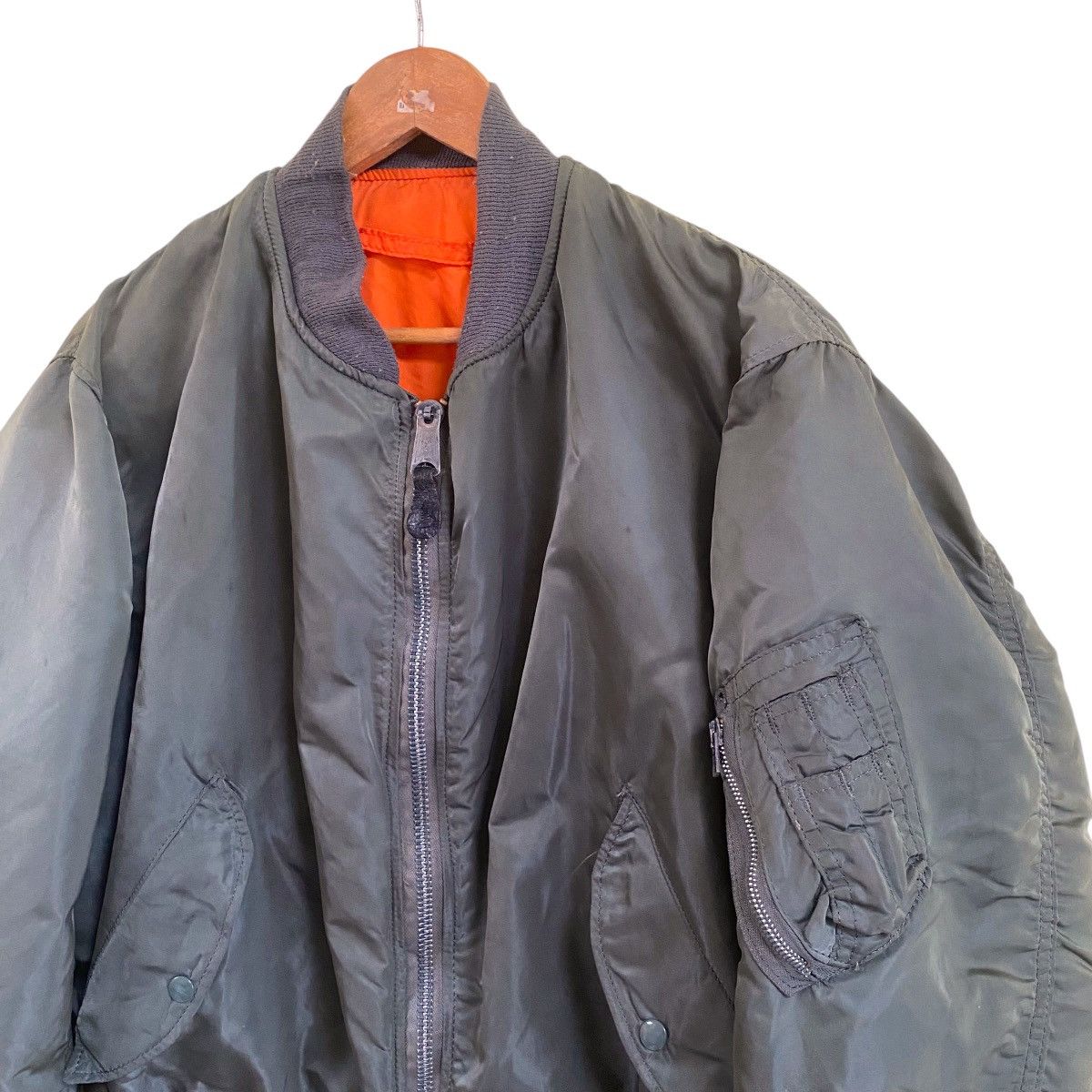Alpha Industries 💥 VINTAGE ALPHA INDUSTRIES MA-1 RIOT BOMBER JACKET Size US XL / EU 56 / 4 - 6 Thumbnail