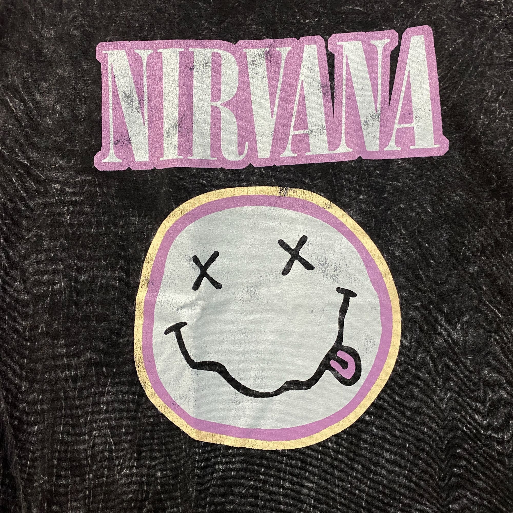 Nirvana Nirvana Dead Smiley Face Logo Mineral Wash T-Shirt 1X Size US XL / EU 56 / 4 - 2 Thumbnail