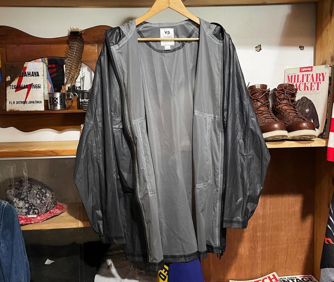 Yohji Yamamoto 2000s Y-3 Adidas C1 Sheer Nylon Windbreaker Jacket Sample Size US M / EU 48-50 / 2 - 4 Thumbnail