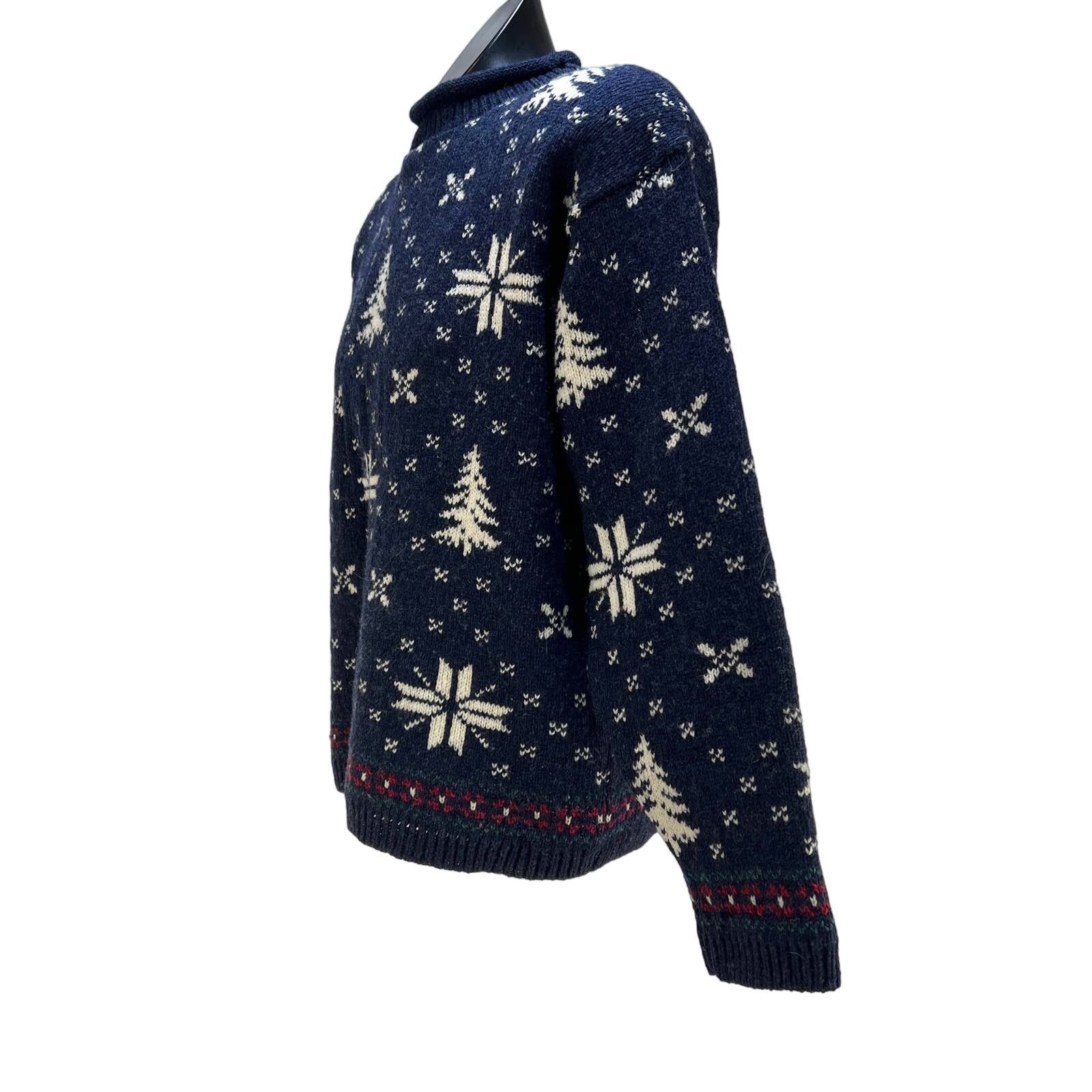 Vintage Vintage Wool North Country Outfitters Blue Winter Motifs Size US XL / EU 56 / 4 - 2 Thumbnail